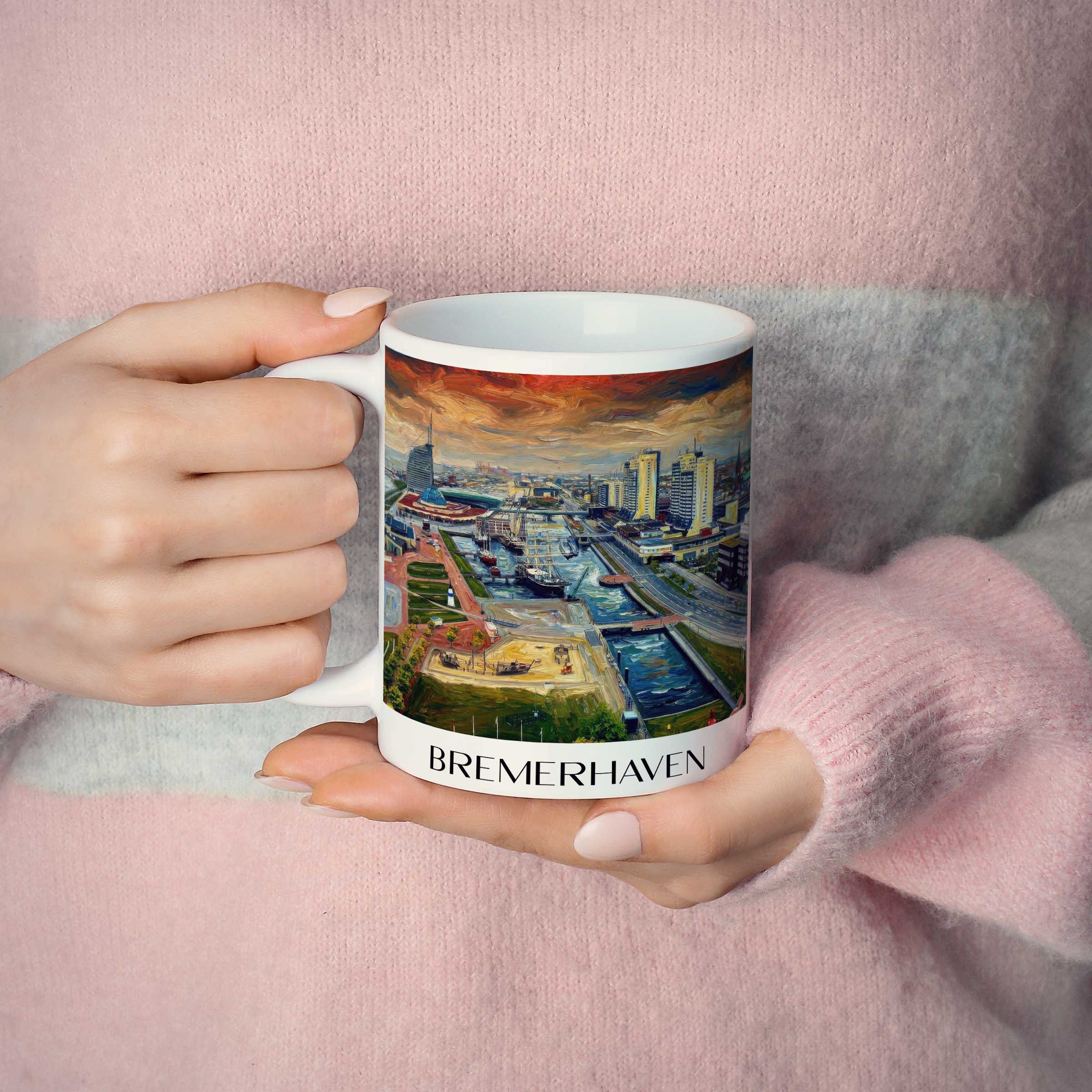 bremerhaven-deutschland-kaffeebecher-oil-painting-oelgemaelde