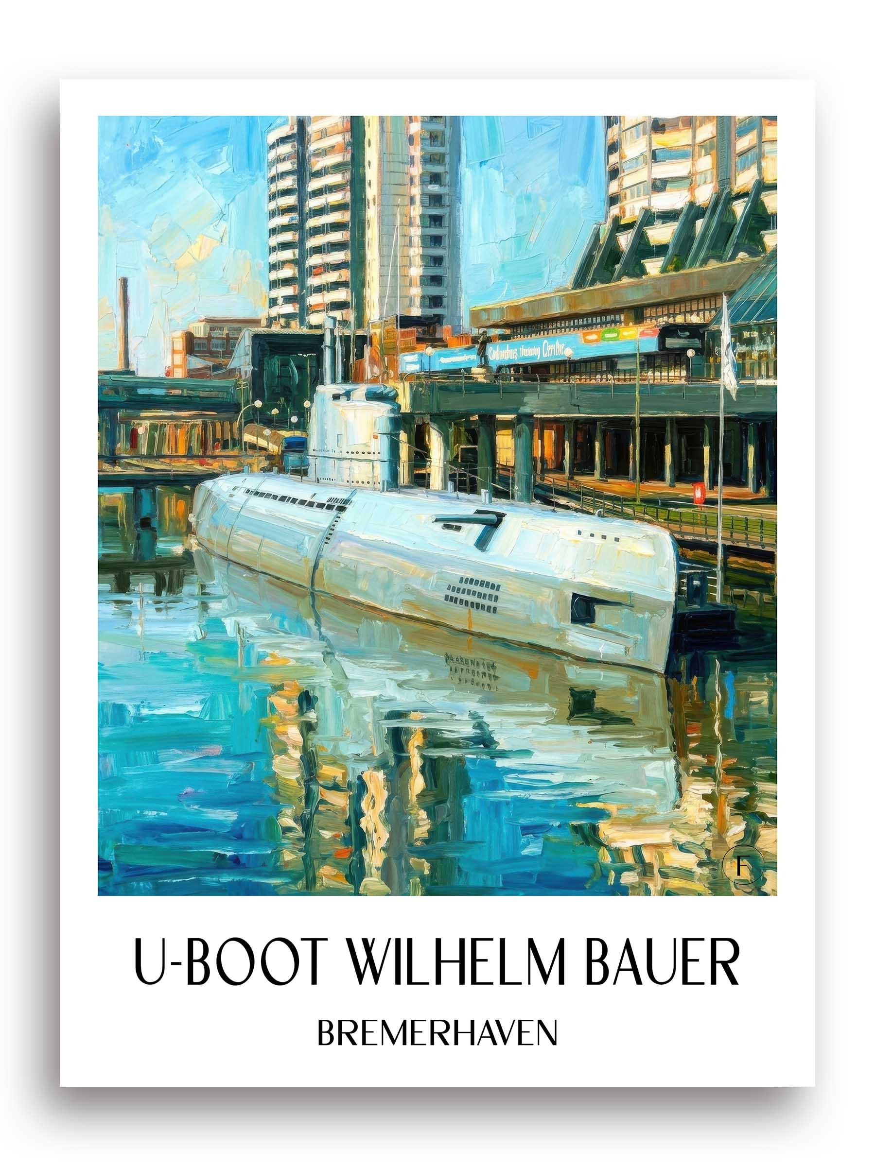 u-boot-wilhelm-bauer-bremerhaven-deutschland-poster-oil-painting-oelgemaelde