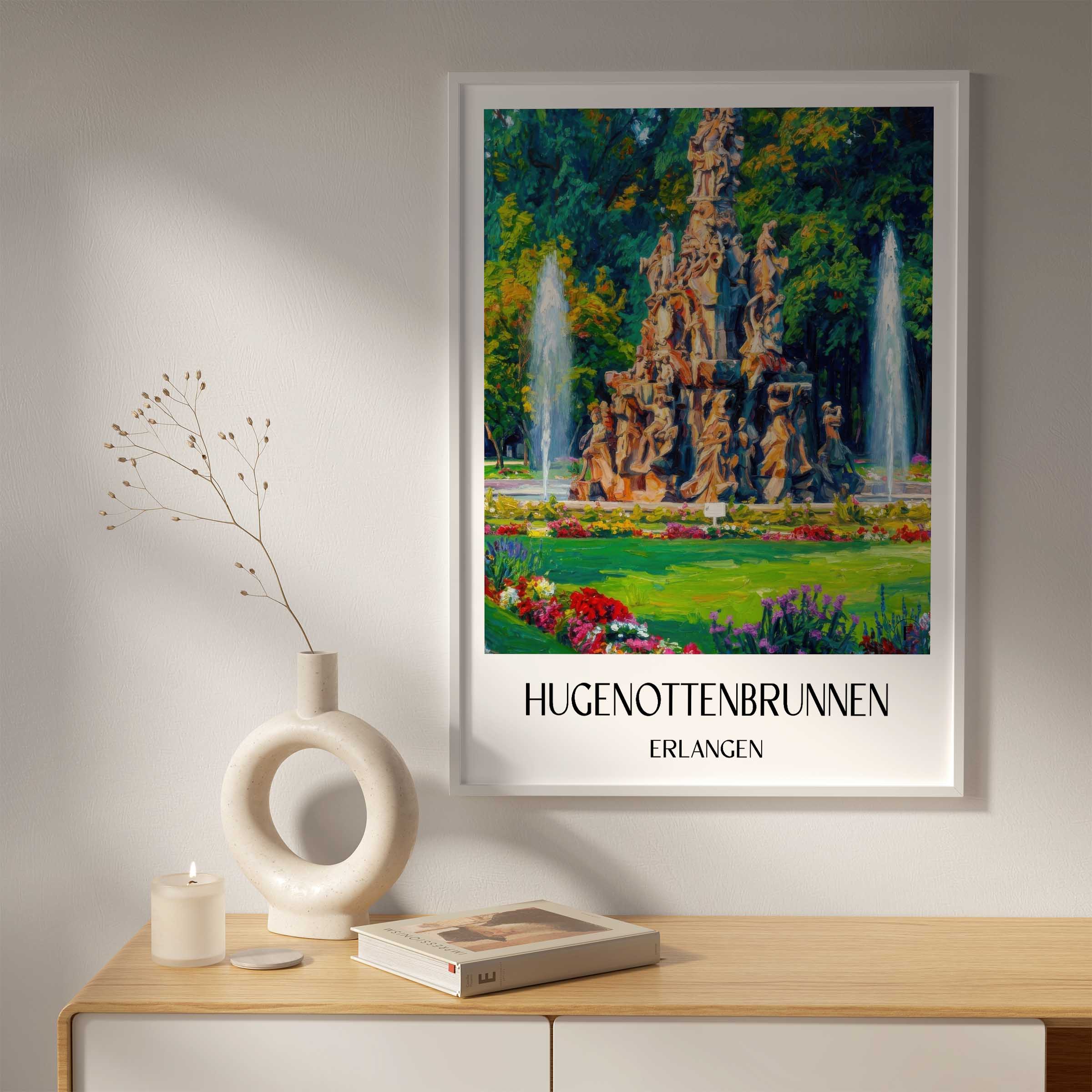 hugenottenbrunnen-erlangen-deutschland-poster-oil-painting-oelgemaelde