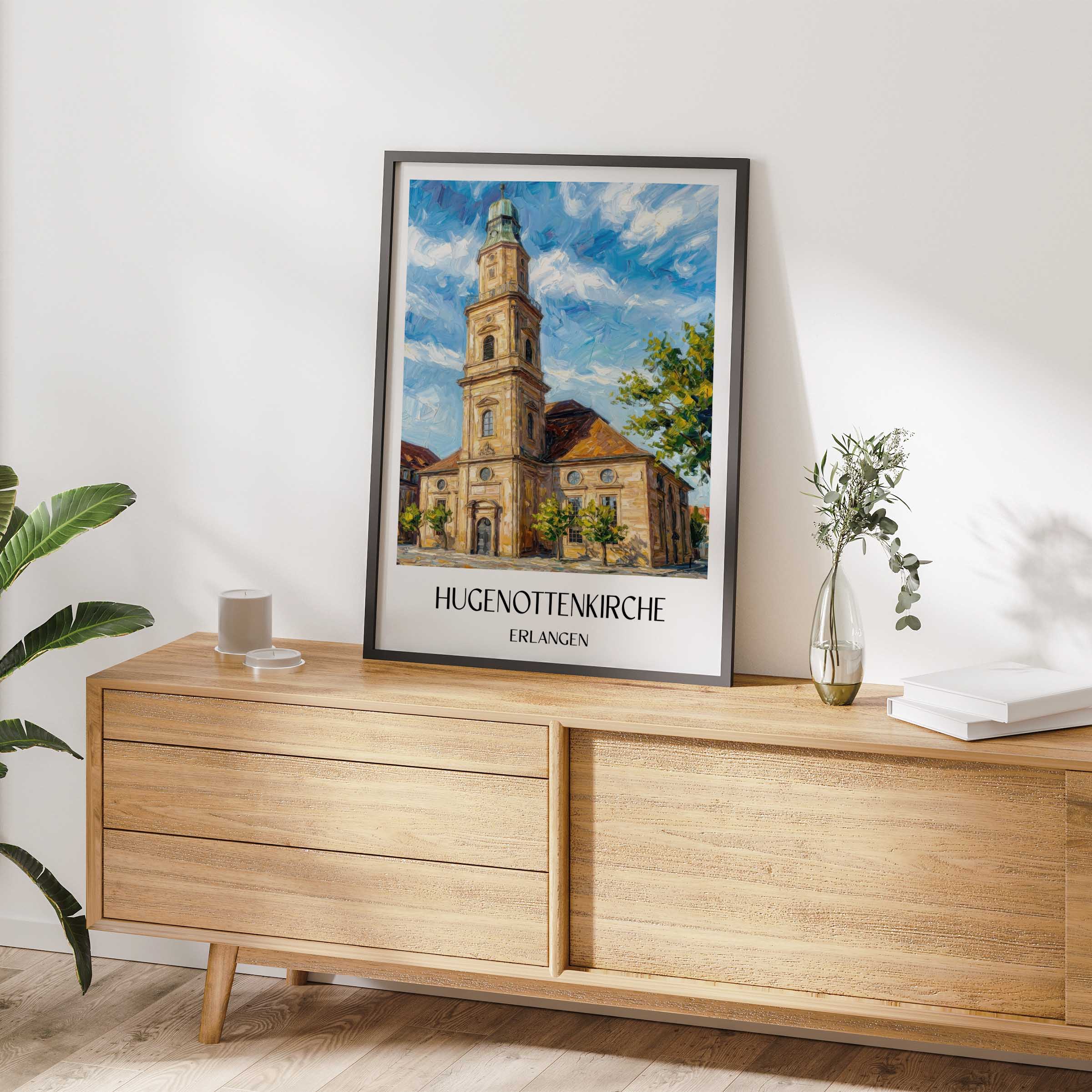 hugenottenkirche-erlangen-deutschland-poster-oil-painting-oelgemaelde