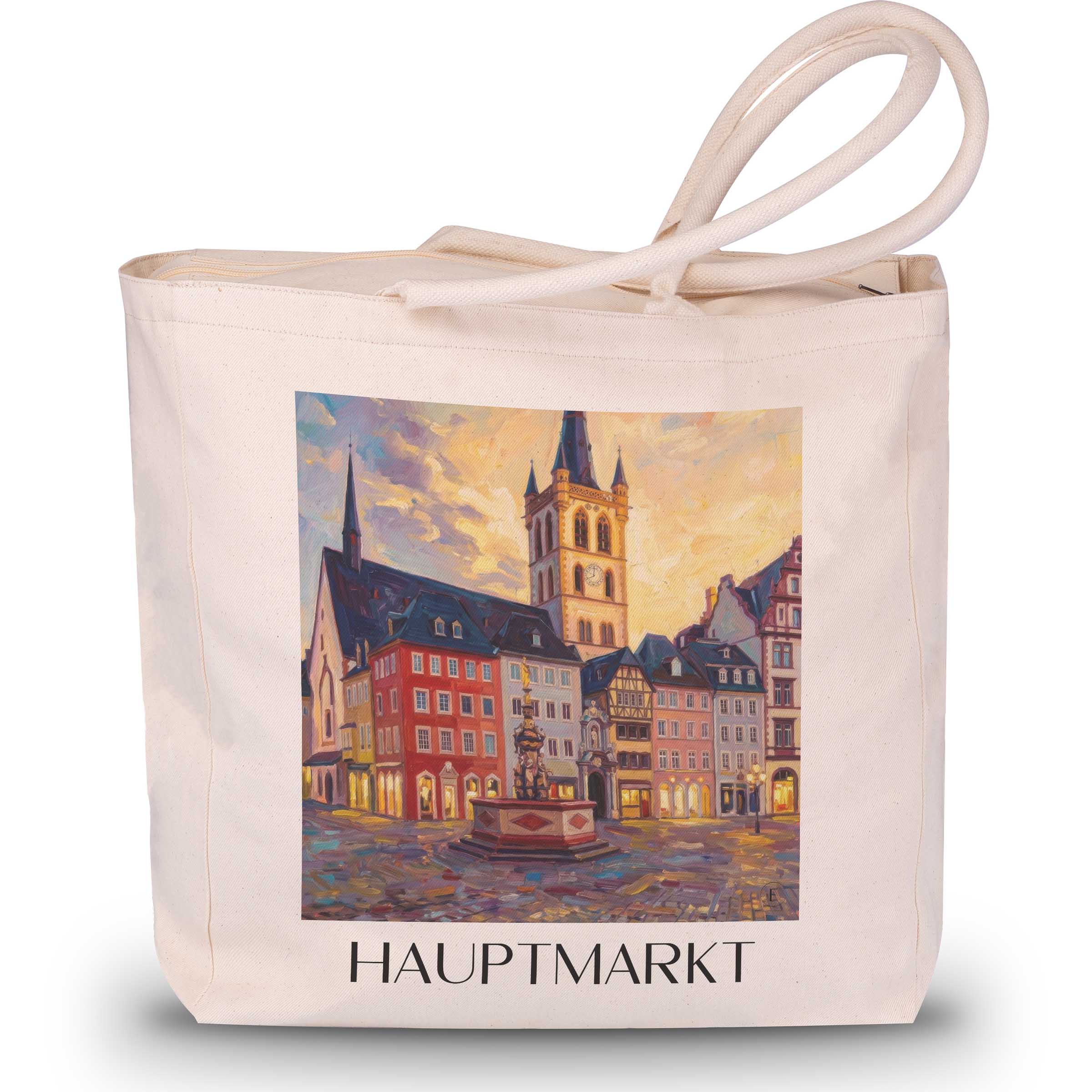 hauptmarkt-trier-deutschland-einkaufstasche-oil-painting-oelgemaelde