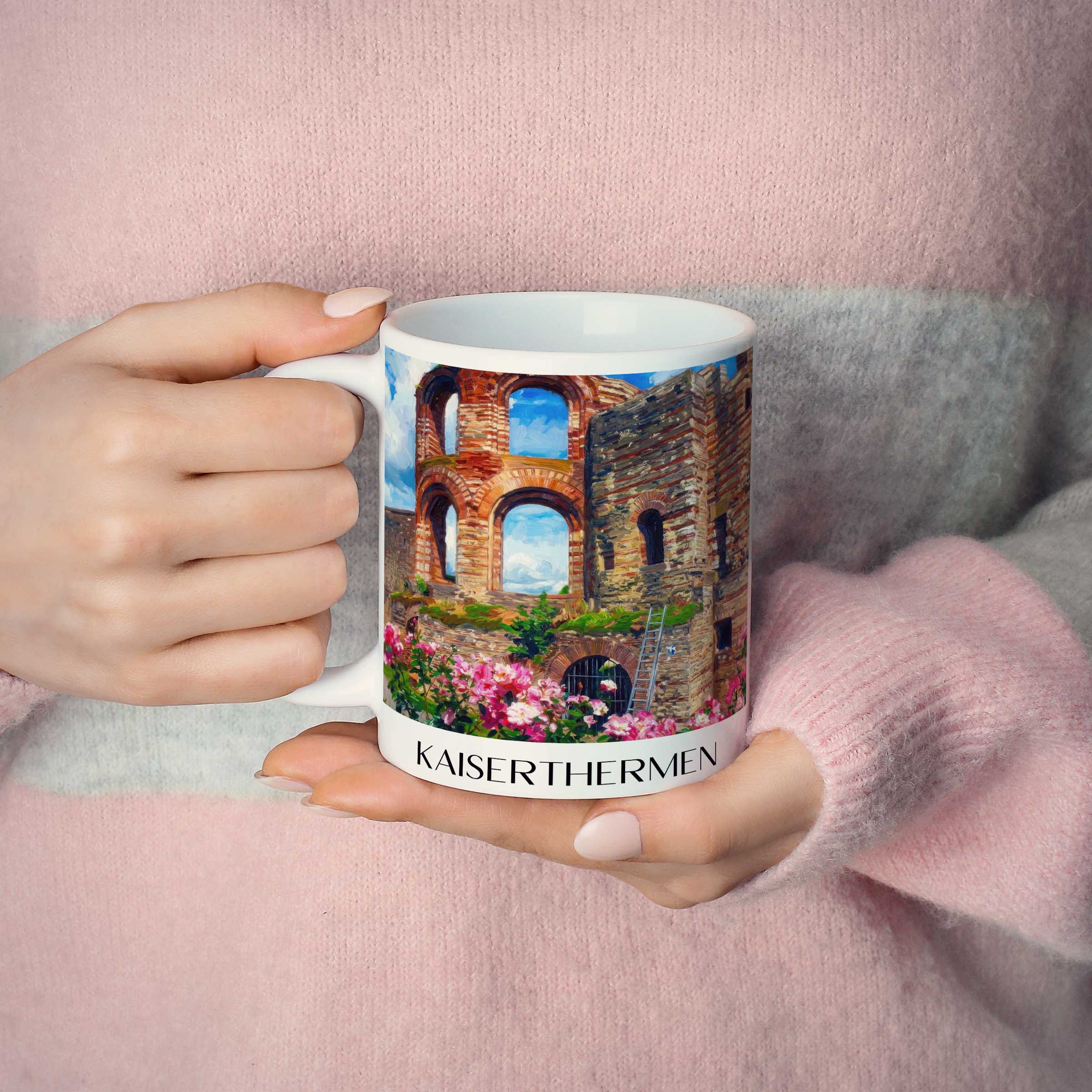 kaiserthermen-trier-deutschland-kaffeebecher-oil-painting-oelgemaelde