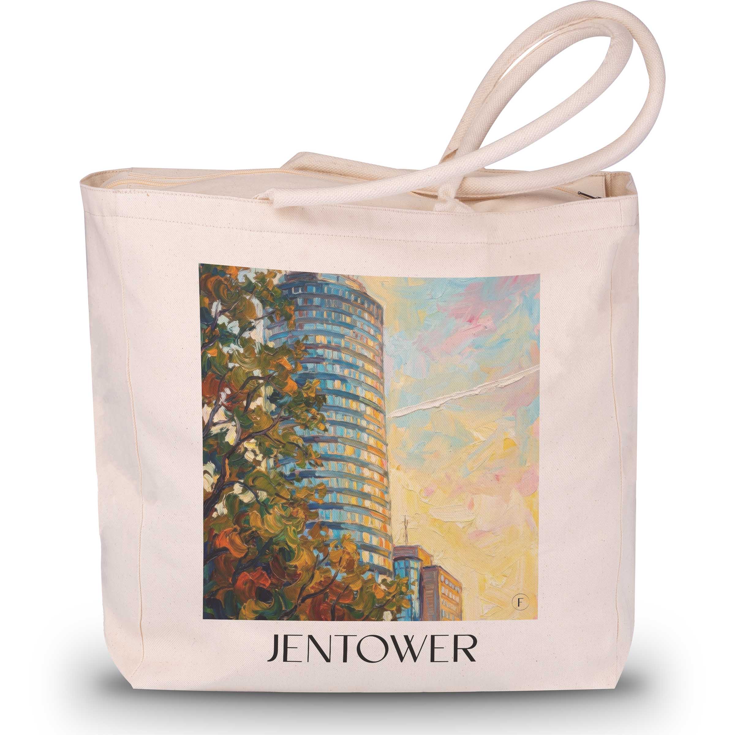 jentower-jena-deutschland-einkaufstasche-oil-painting-oelgemaelde
