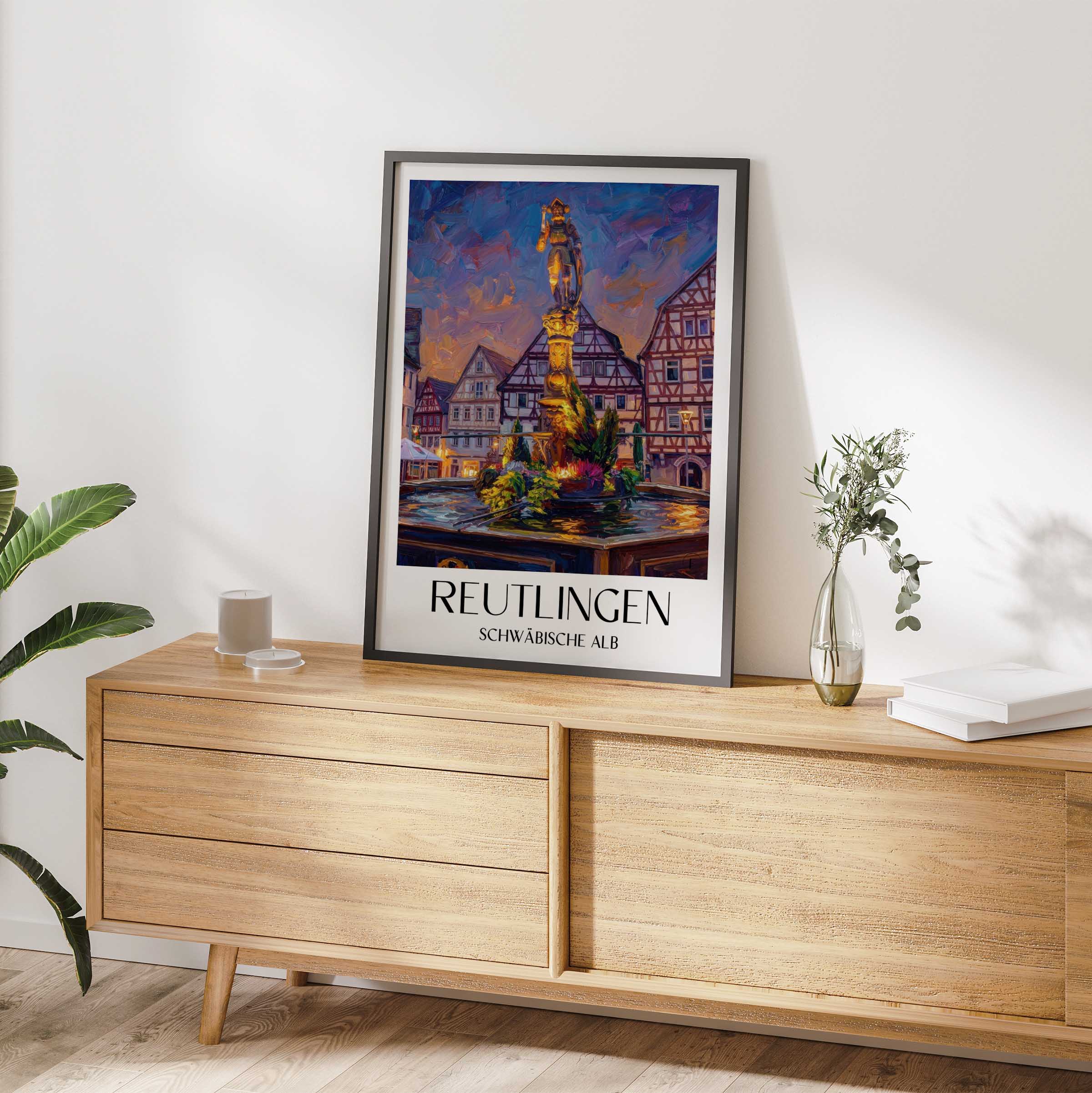 reutlingen-schwäbische-alb-deutschland-poster-oil-painting-oelgemaelde