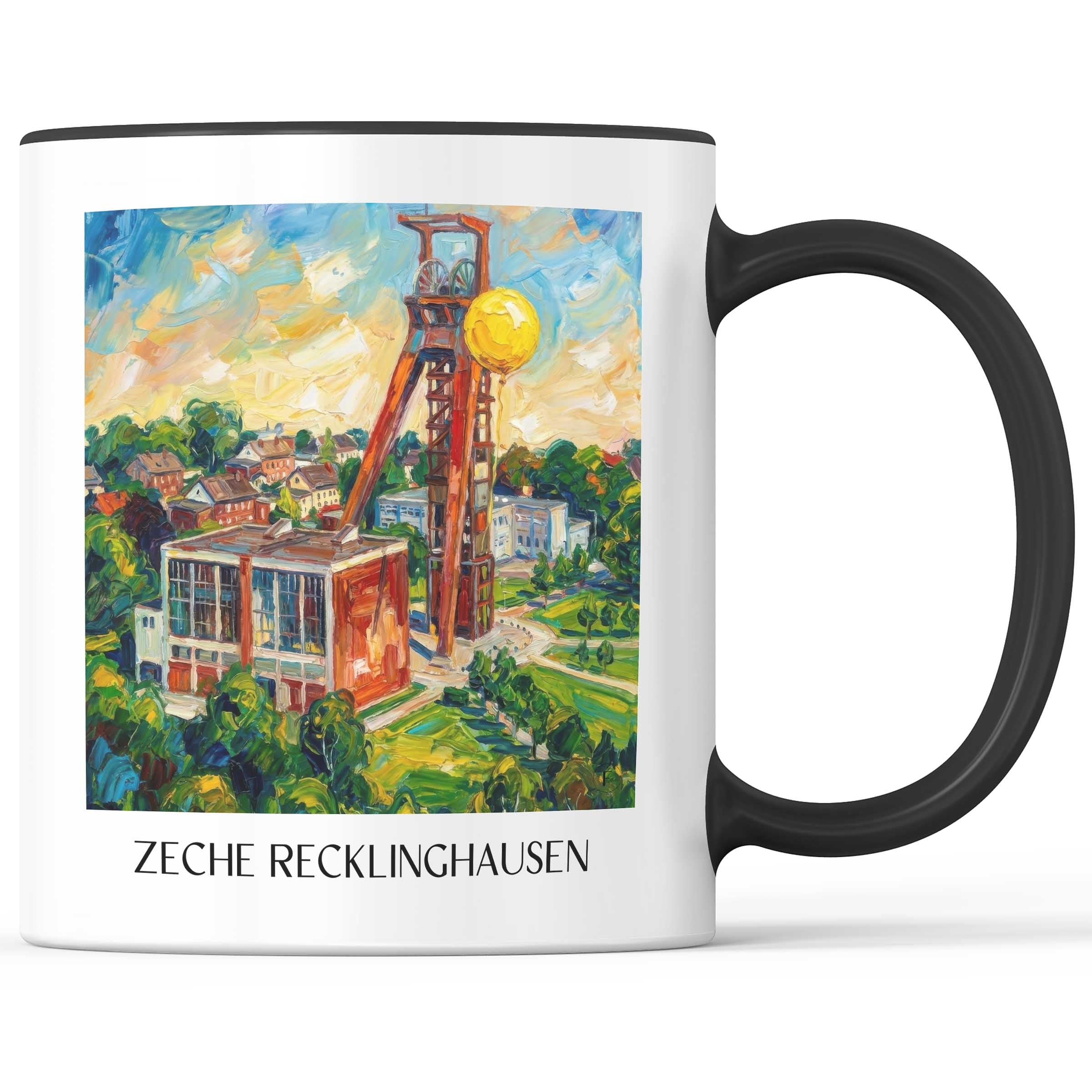 zeche-recklinghausen-deutschland-kaffeebecher-oil-painting-oelgemaelde
