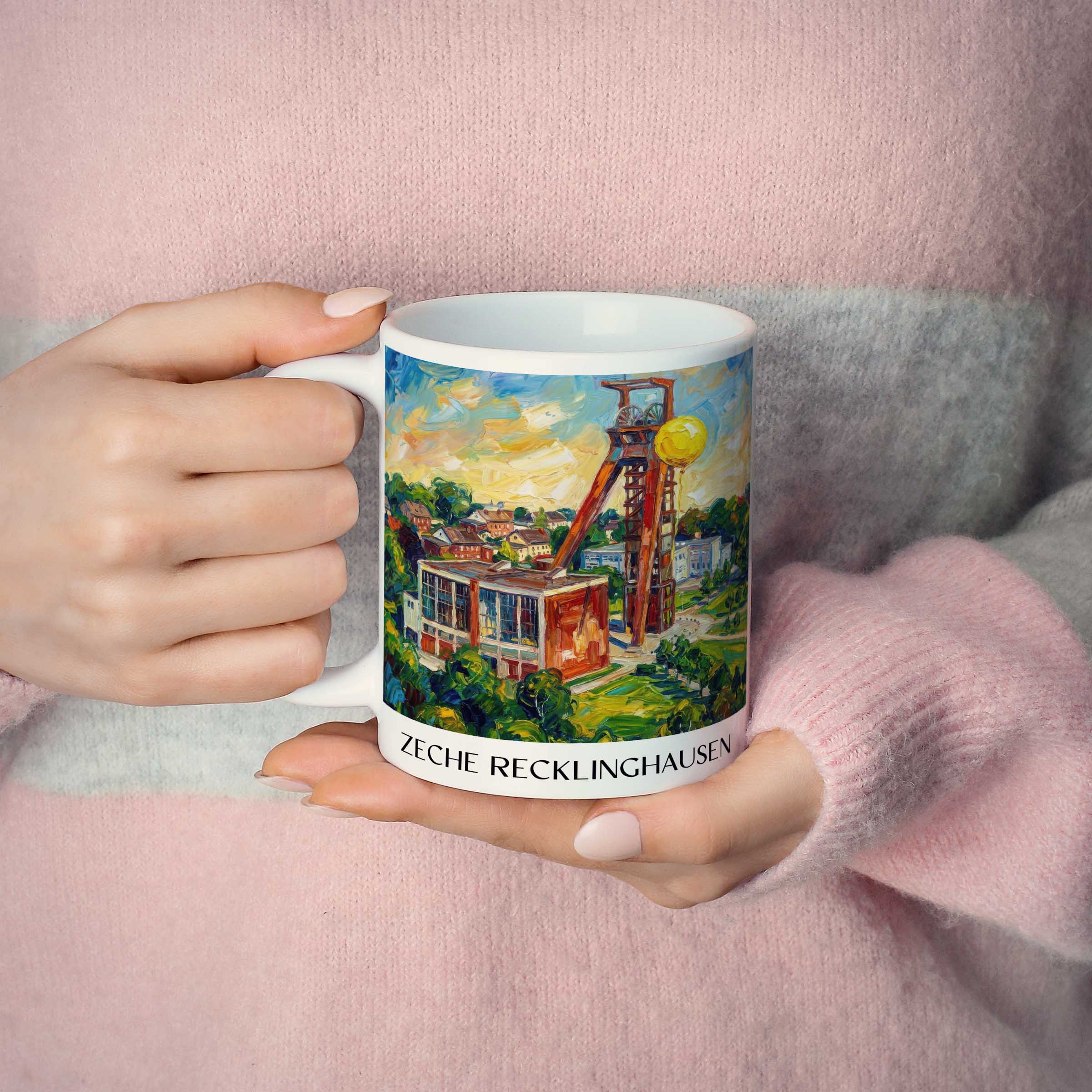 zeche-recklinghausen-deutschland-kaffeebecher-oil-painting-oelgemaelde