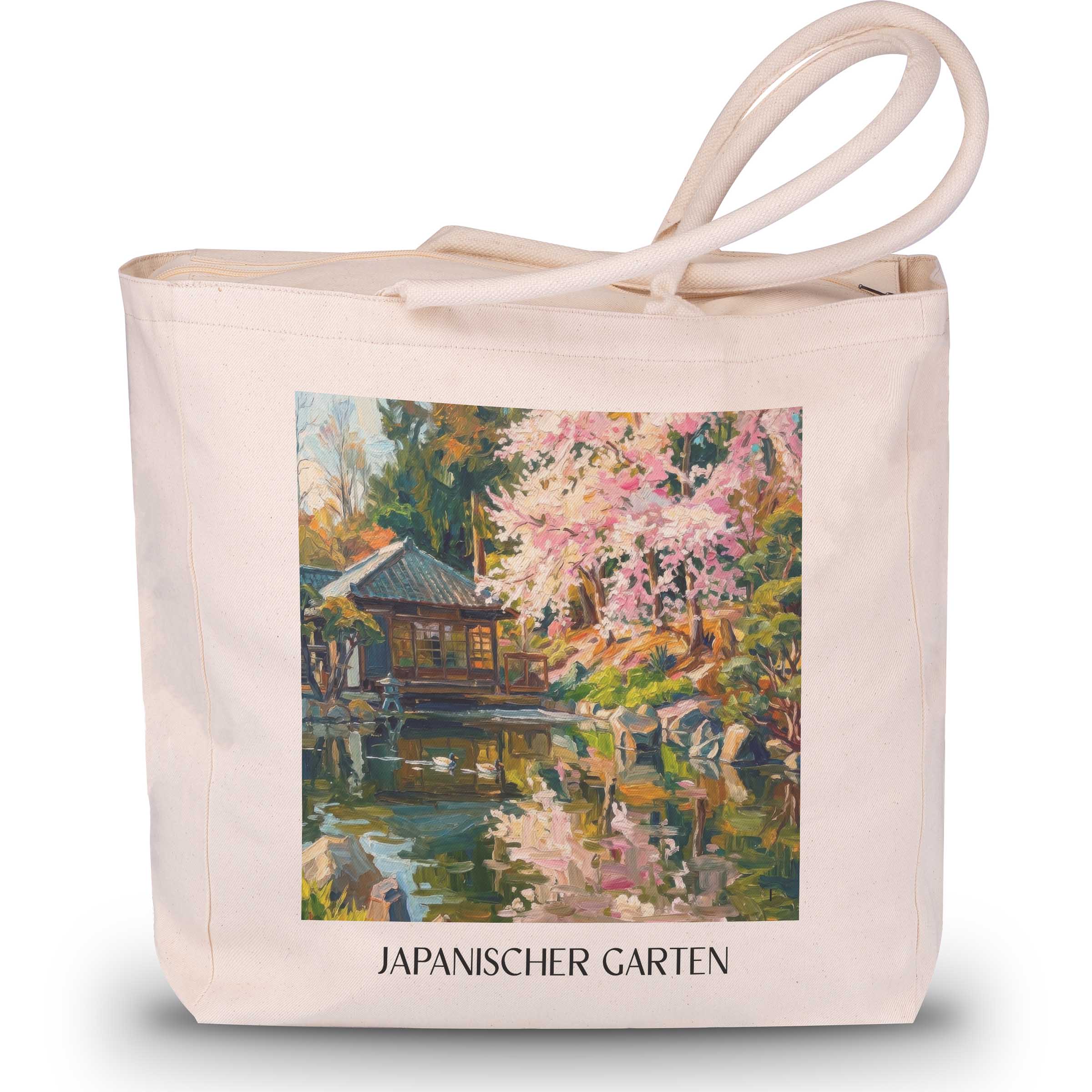japanischer-garten-kaiserslautern-deutschland-einkaufstasche-oil-painting-oelgemaelde