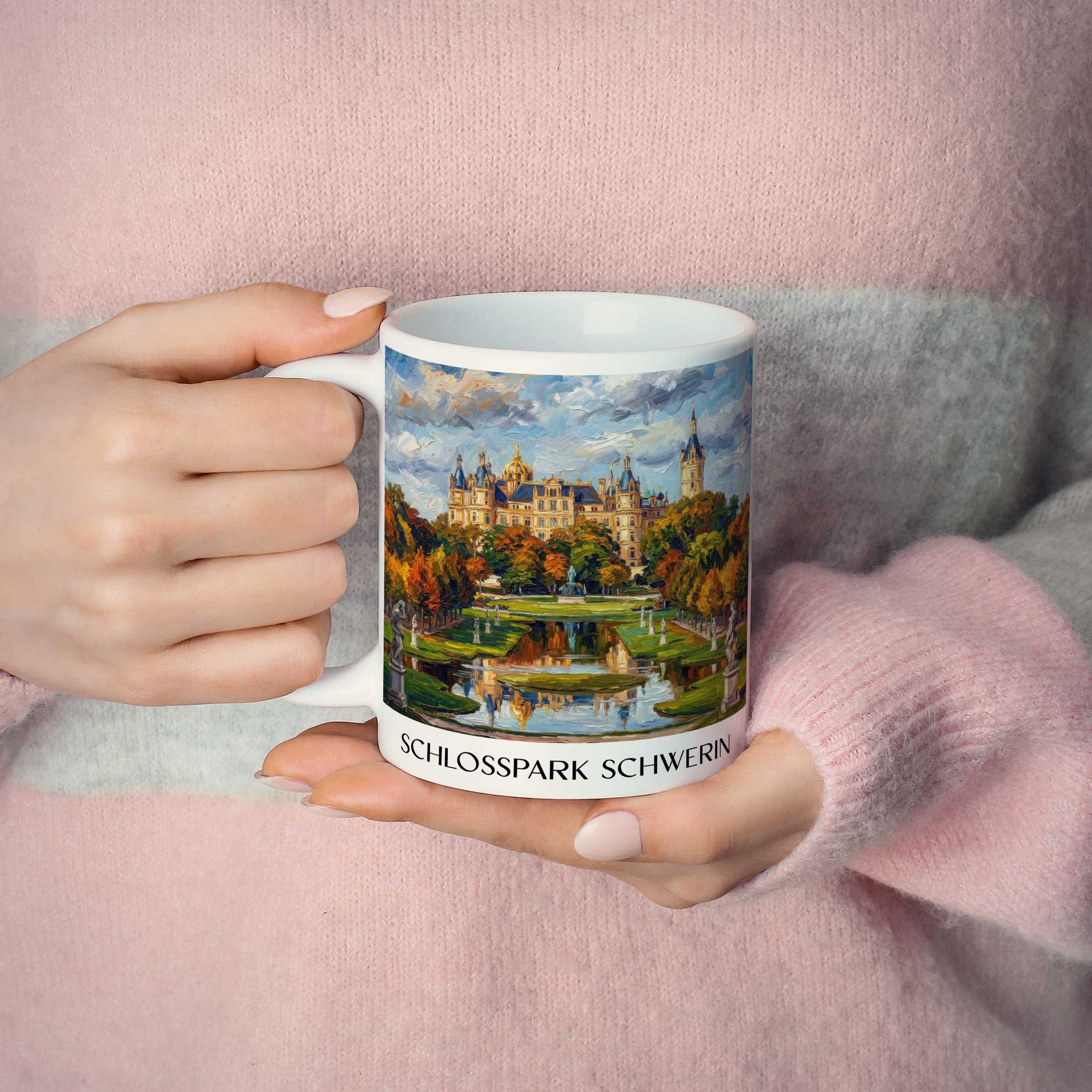 schlosspark-schwerin-deutschland-kaffeebecher-oil-painting-oelgemaelde