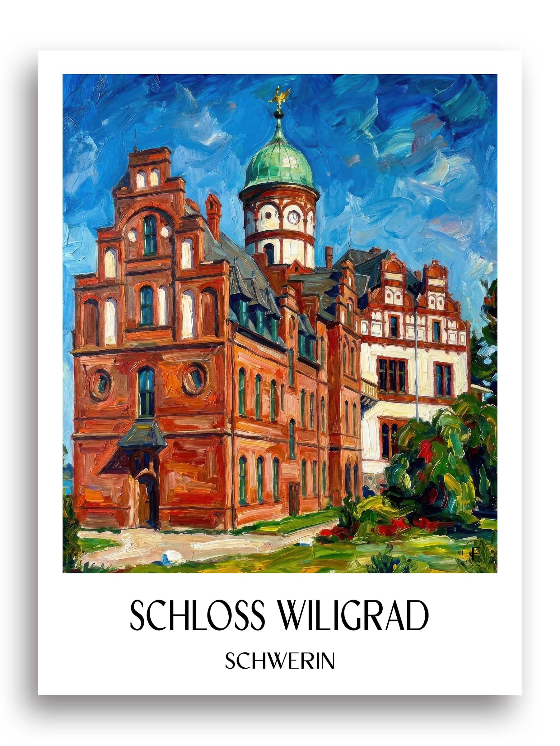schloss-wiligrad-schwerin-deutschland-poster-oil-painting-oelgemaelde