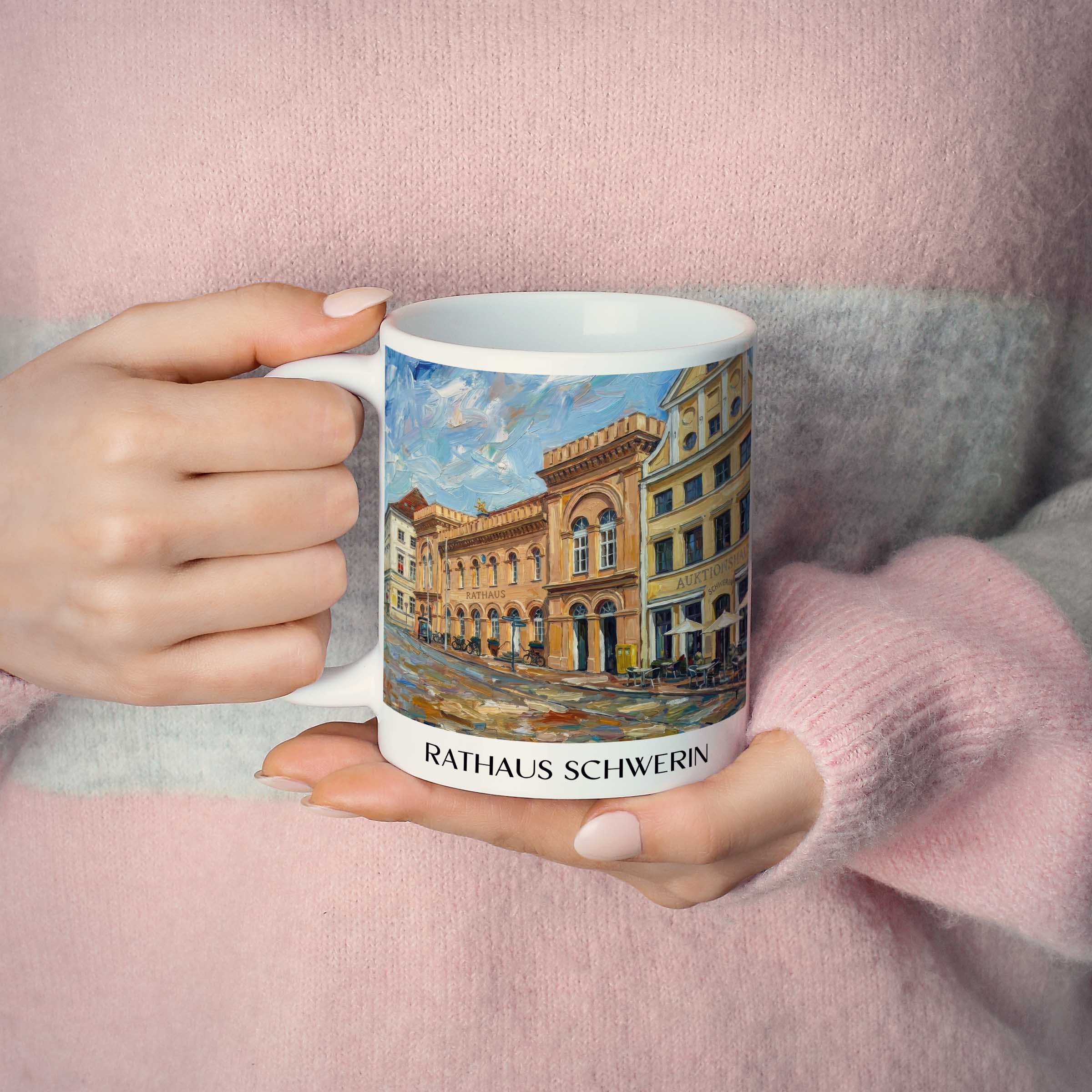 rathaus-schwerin-deutschland-kaffeebecher-oil-painting-oelgemaelde