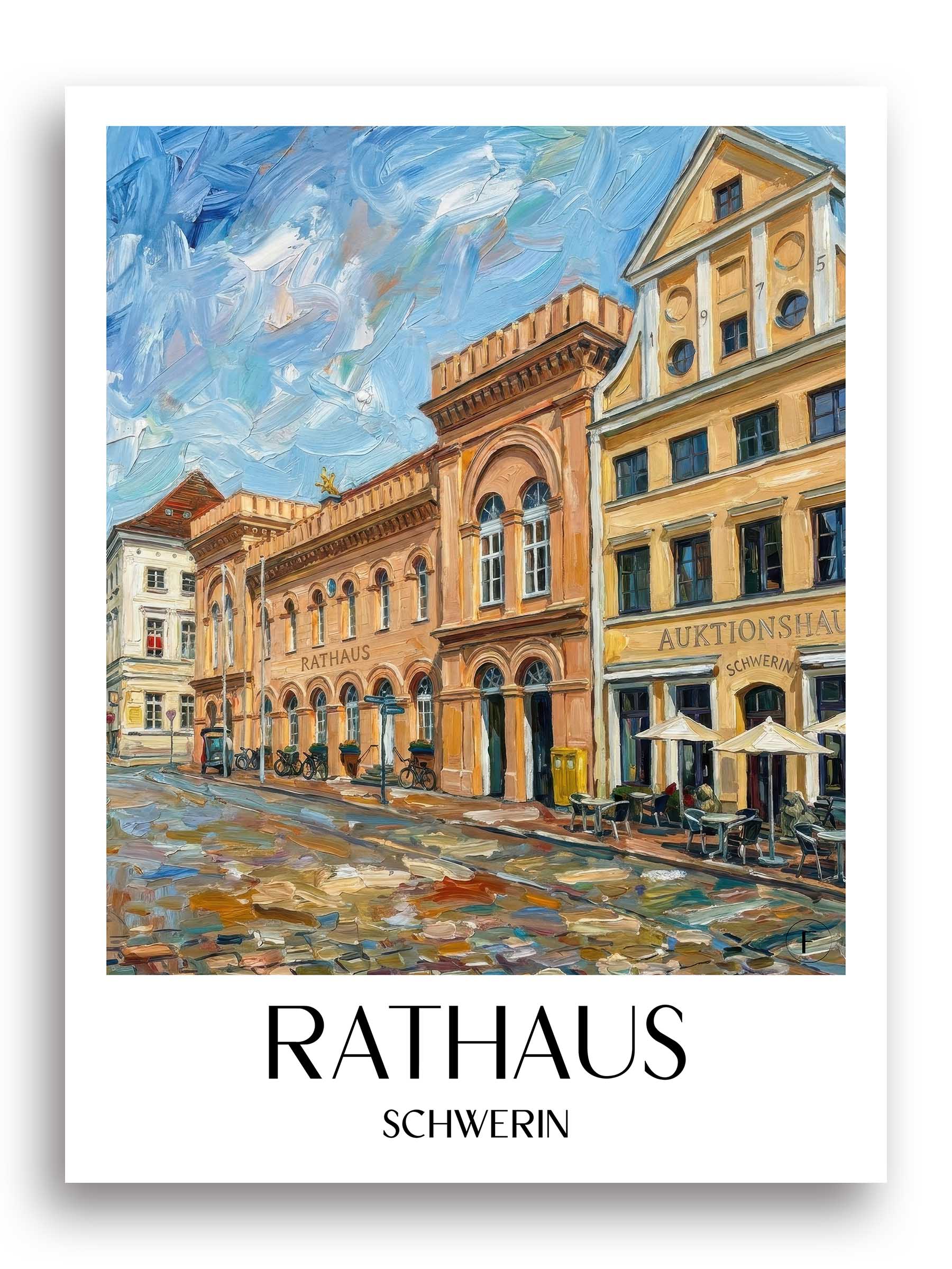 rathaus-schwerin-deutschland-poster-oil-painting-oelgemaelde