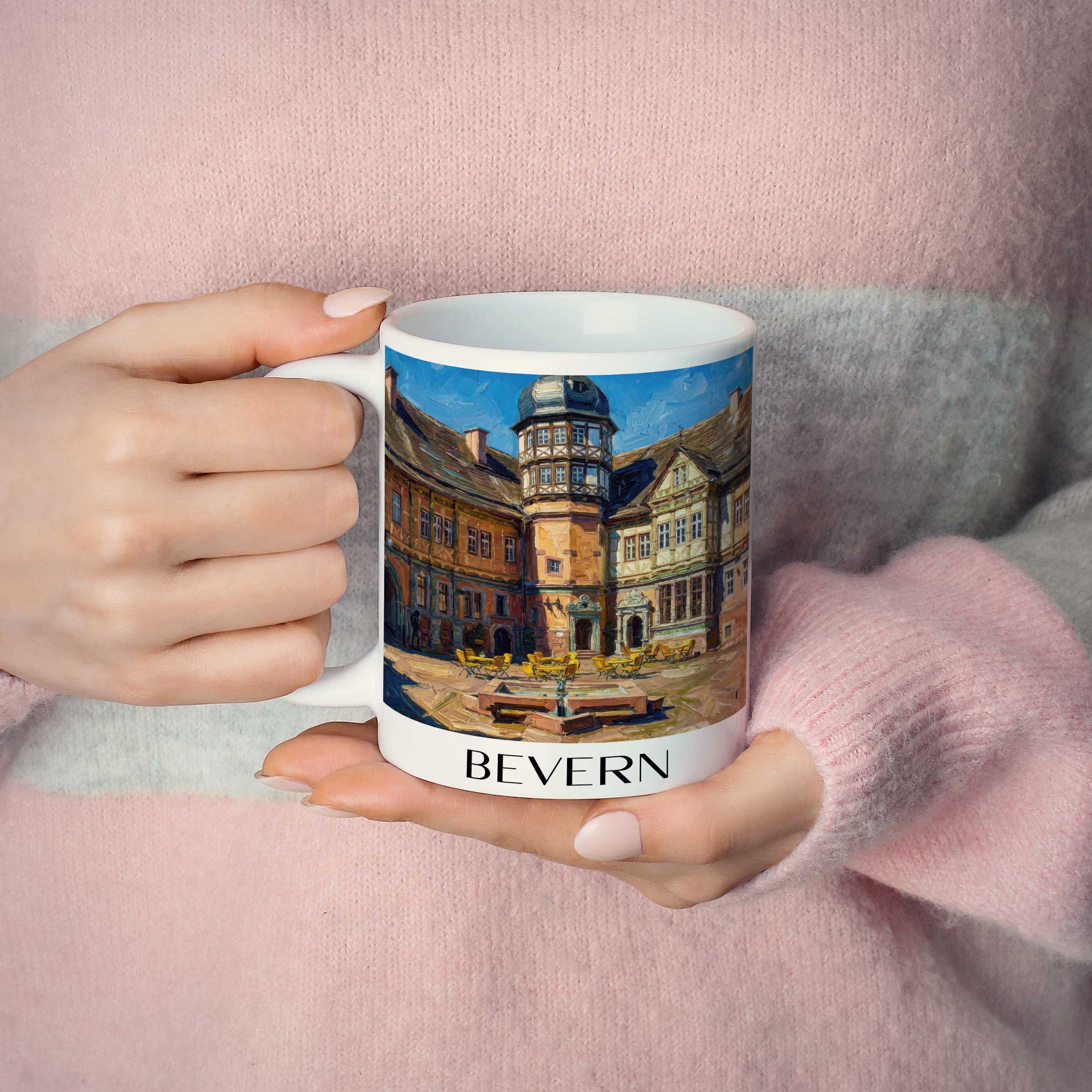 bevern-niedersachsen-deutschland-kaffeebecher-oil-painting-oelgemaelde