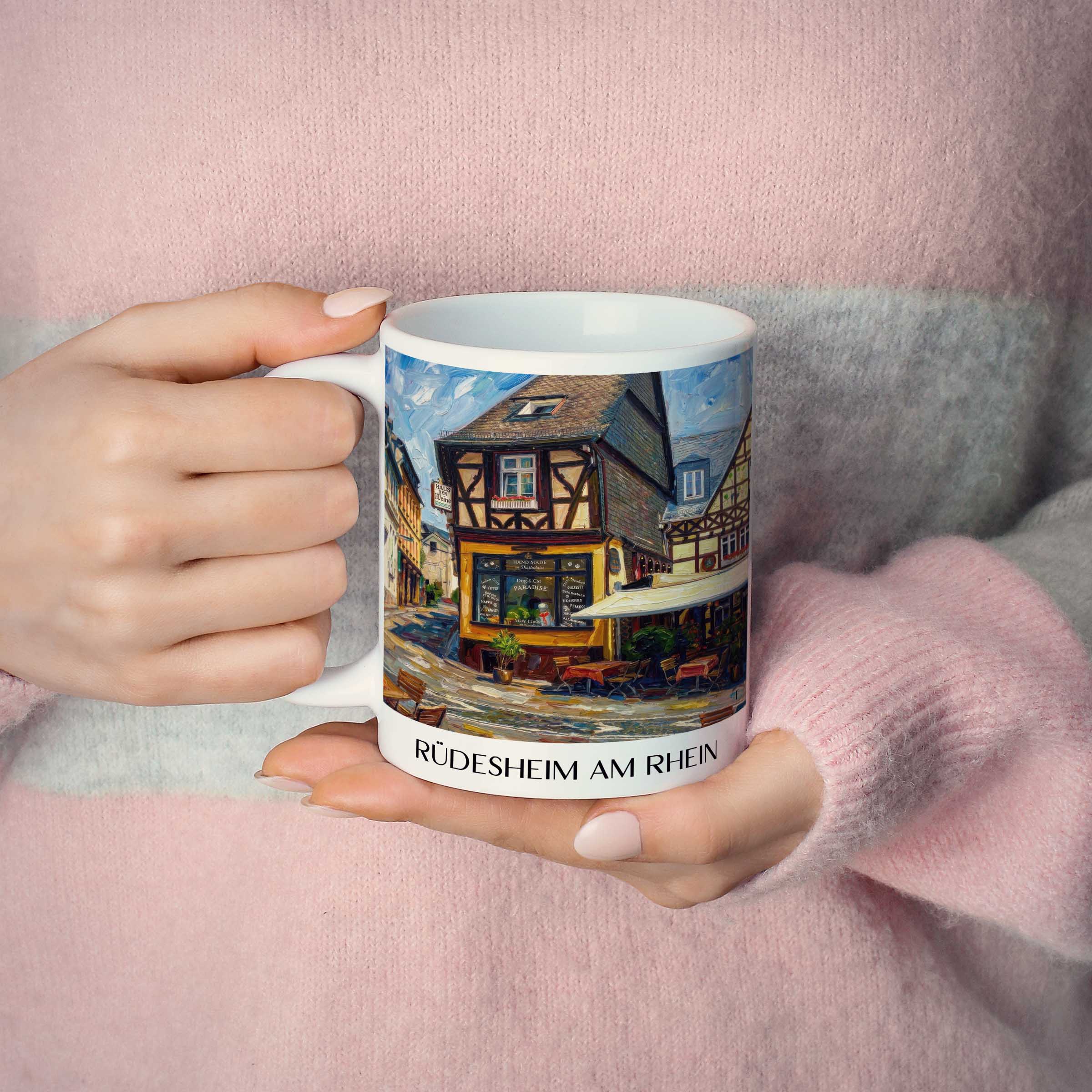 rüdesheim-am-rhein-rheingau-deutschland-kaffeebecher-oil-painting-oelgemaelde