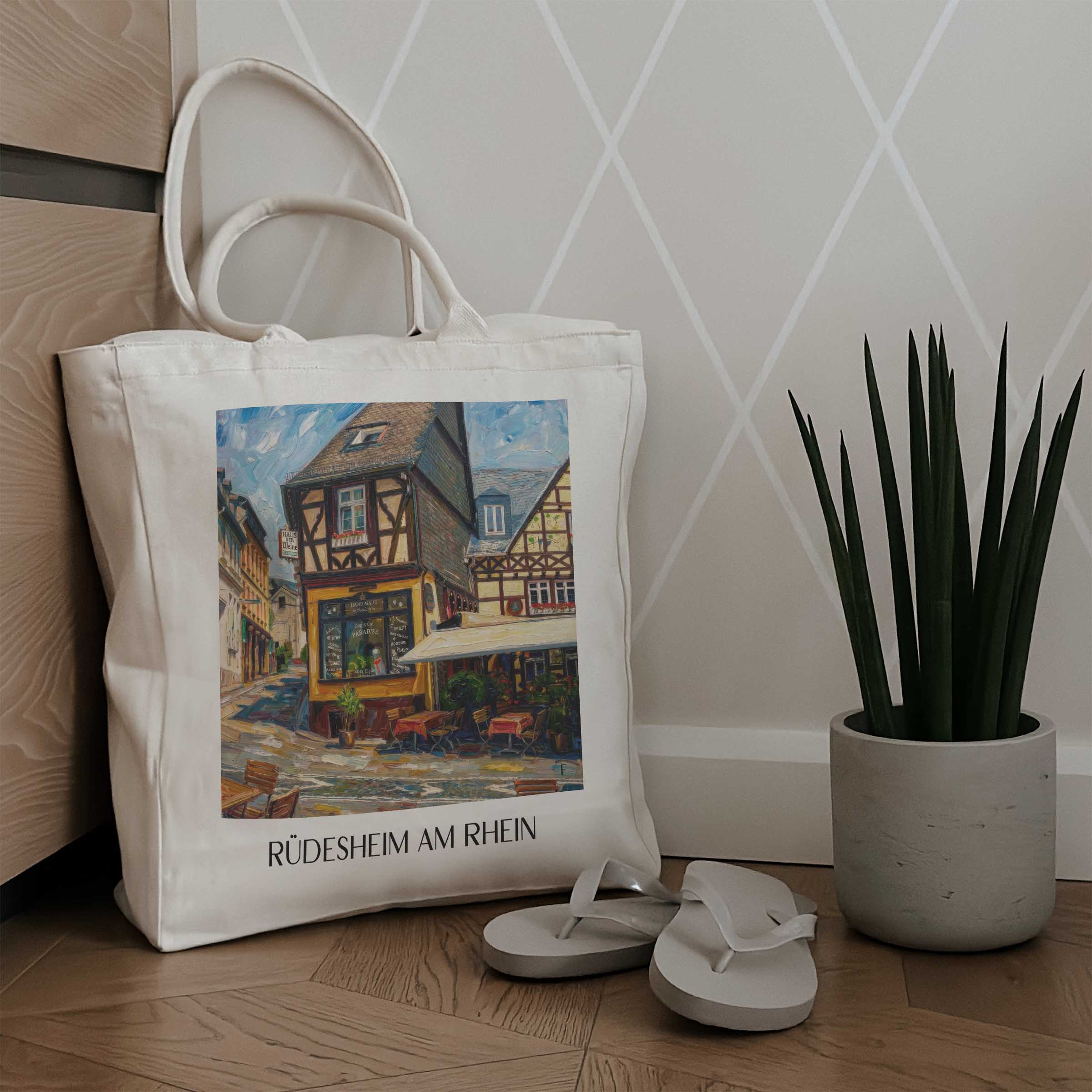 rüdesheim-am-rhein-rheingau-deutschland-einkaufstasche-oil-painting-oelgemaelde