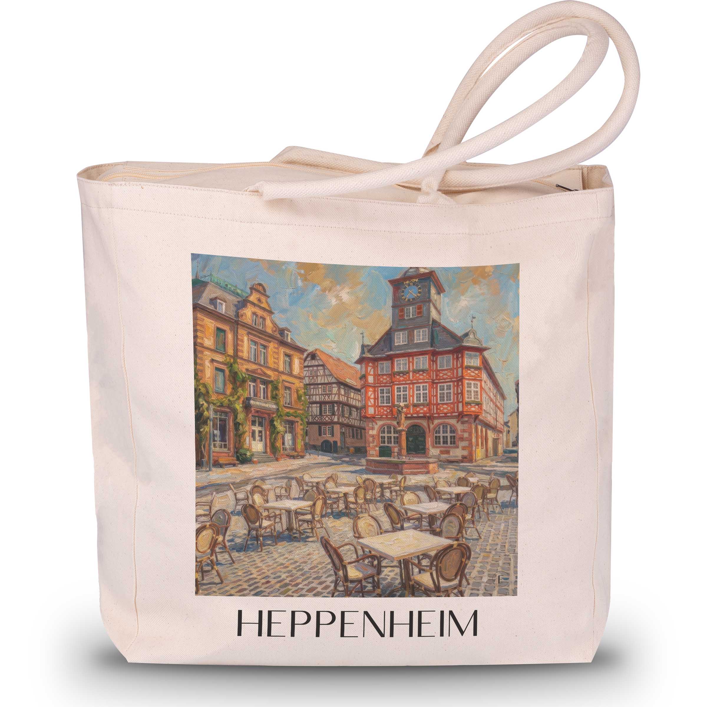 heppenheim-hessen-deutschland-einkaufstasche-oil-painting-oelgemaelde