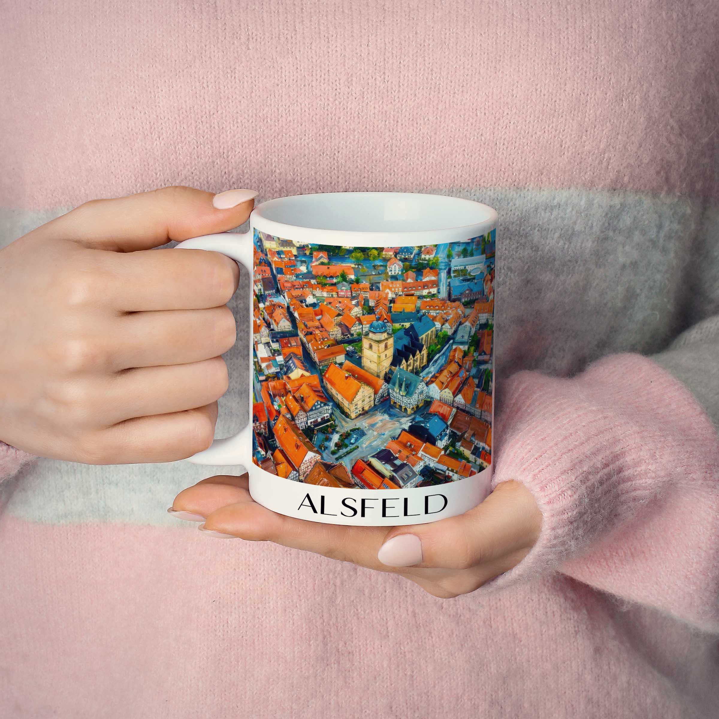 alsfeld-hessen-deutschland-kaffeebecher-oil-painting-oelgemaelde