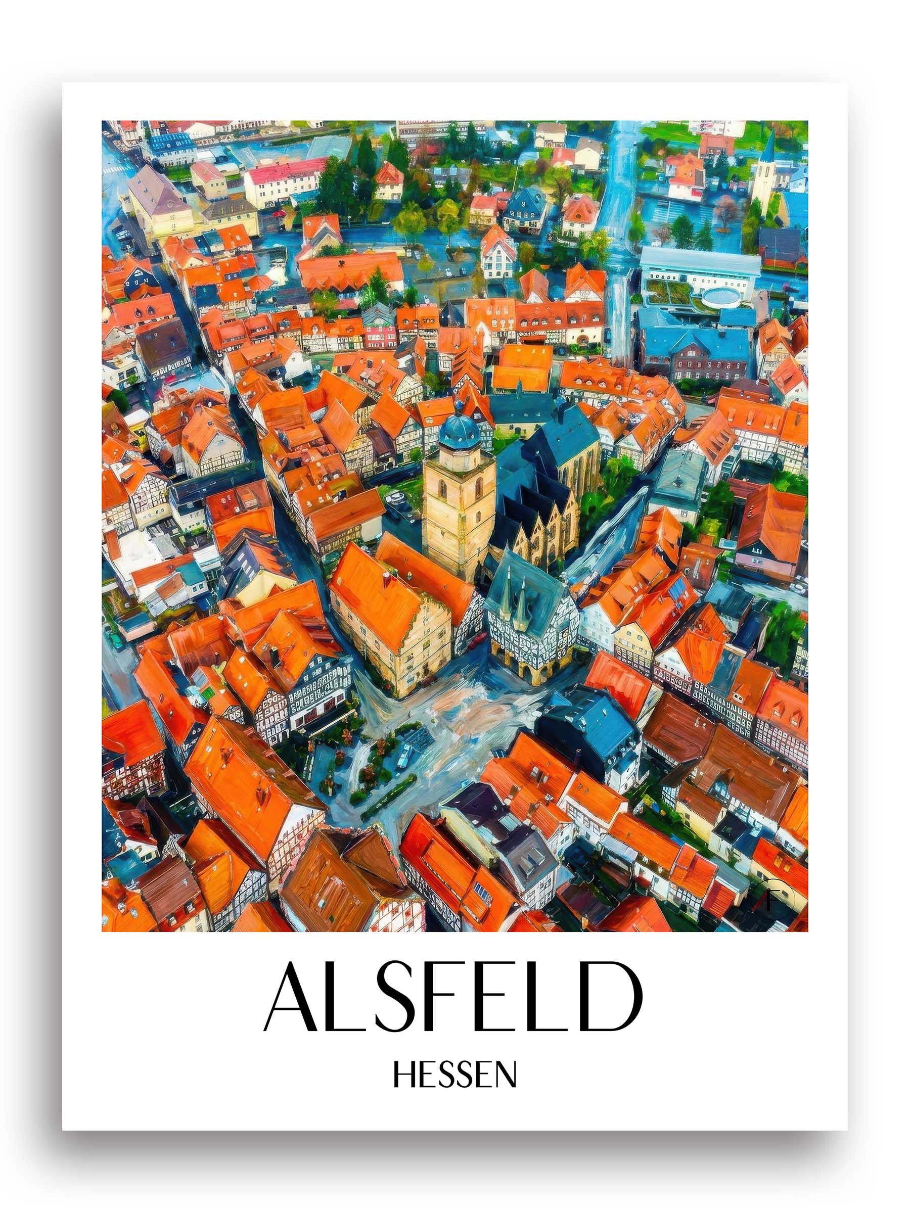 alsfeld-hessen-deutschland-poster-oil-painting-oelgemaelde