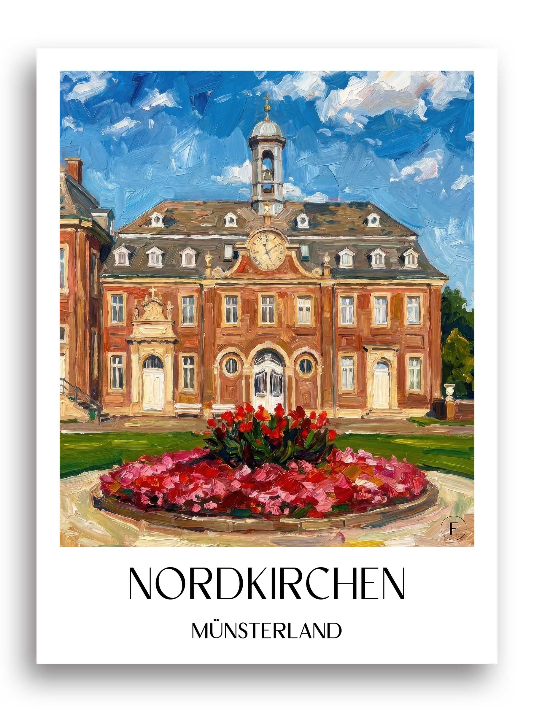 nordkirchen-münsterland-deutschland-poster-oil-painting-oelgemaelde