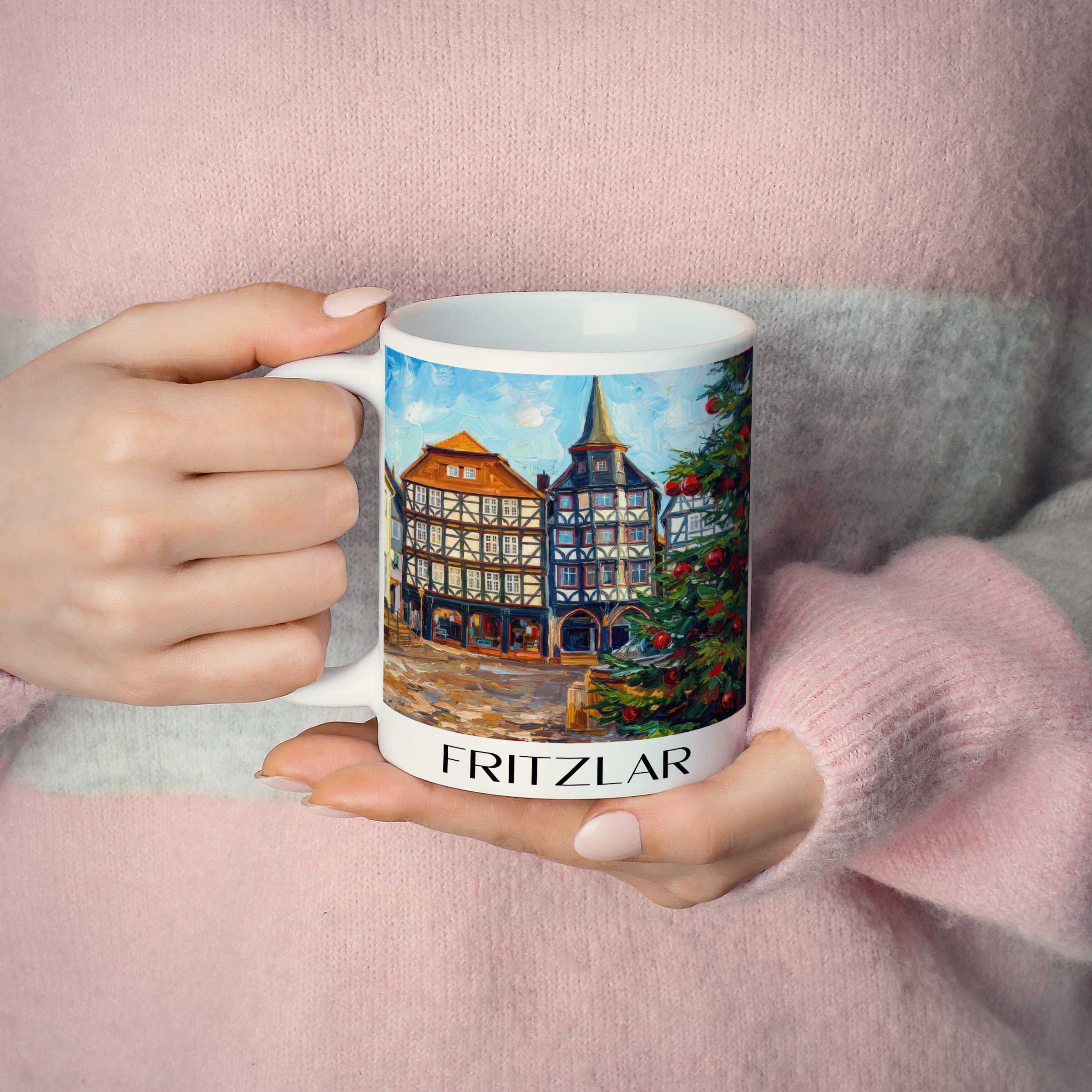 fritzlar-hessen-deutschland-kaffeebecher-oil-painting-oelgemaelde