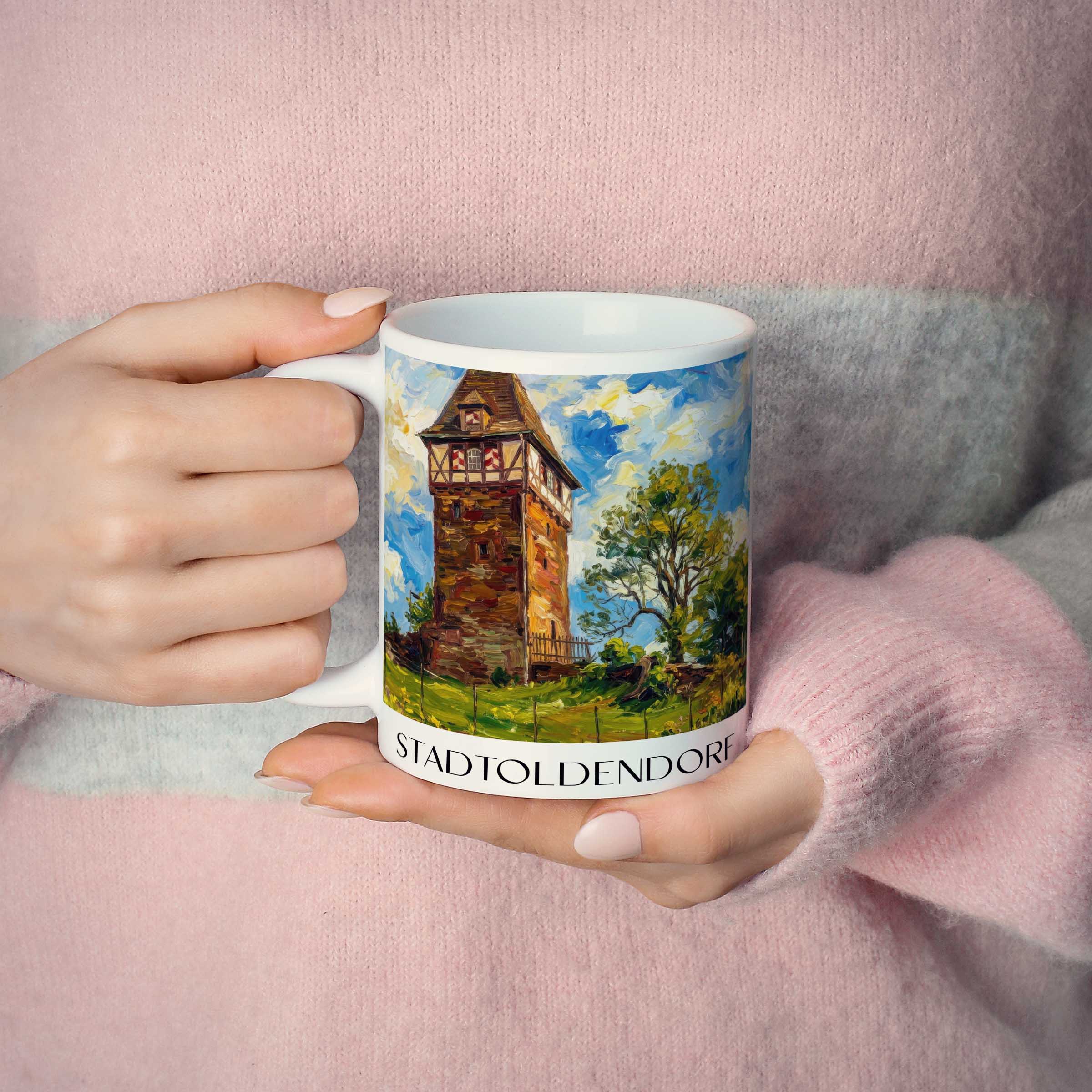 stadtoldendorf-niedersachsen-deutschland-kaffeebecher-oil-painting-oelgemaelde