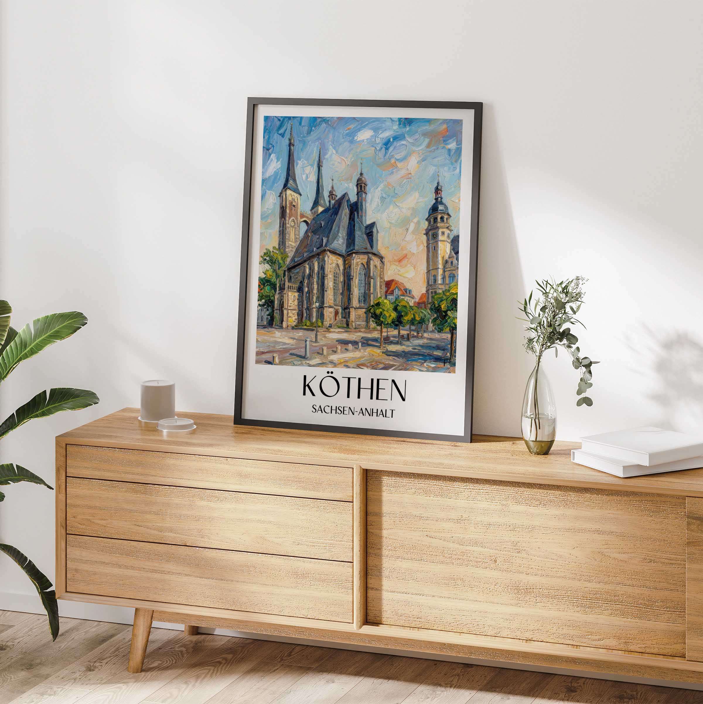 köthen-sachsen-anhalt-deutschland-poster-oil-painting-oelgemaelde
