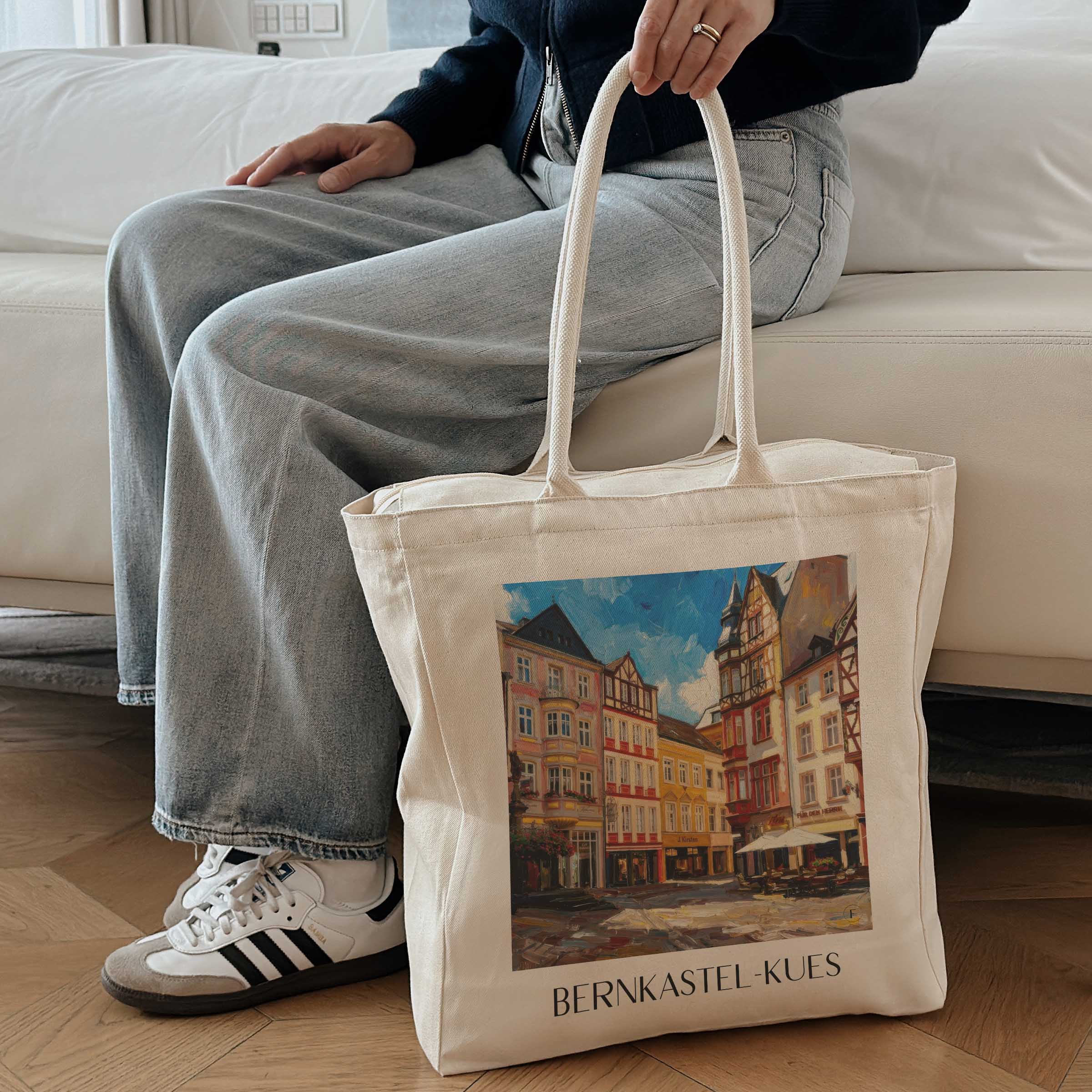 bernkastel-kues-rheinland-pfalz-deutschland-einkaufstasche-oil-painting-oelgemaelde