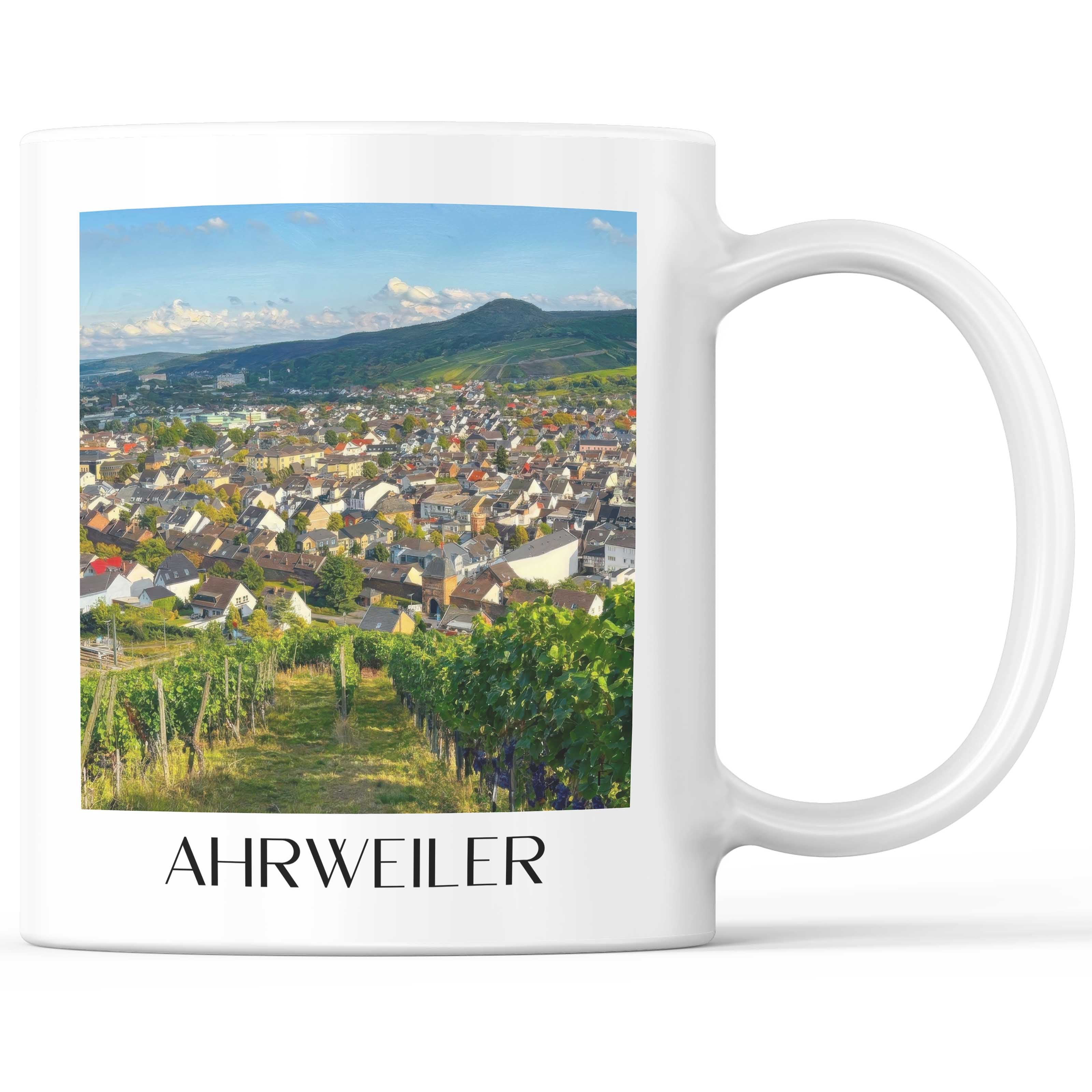 Ahrweiler Kaffeebecher - Ahrtal - Deutschland Becher - Kaffeetasse im Ölgemälde Stil