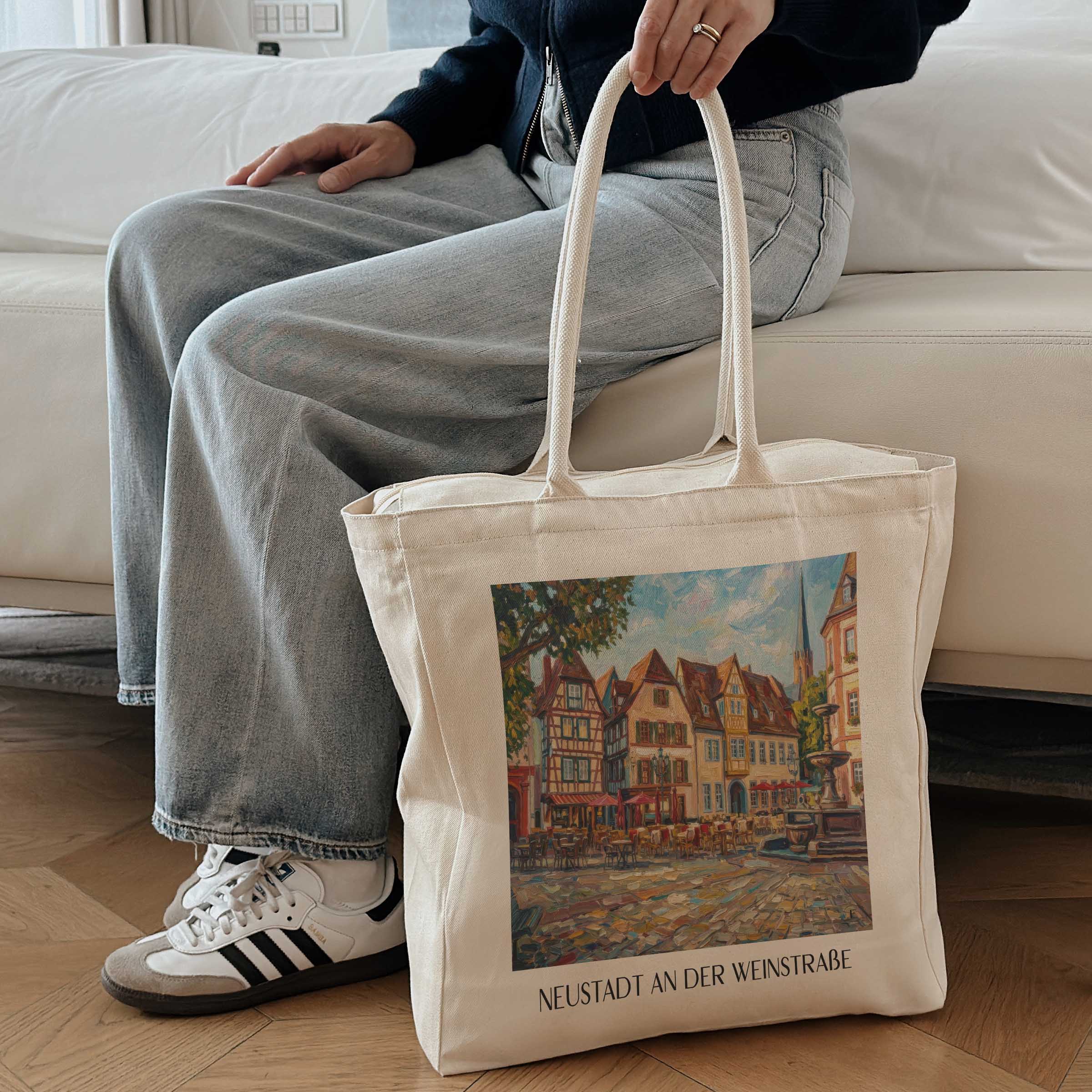 neustadt-an-der-weinstraße-rheinland-pfalz-deutschland-einkaufstasche-oil-painting-oelgemaelde