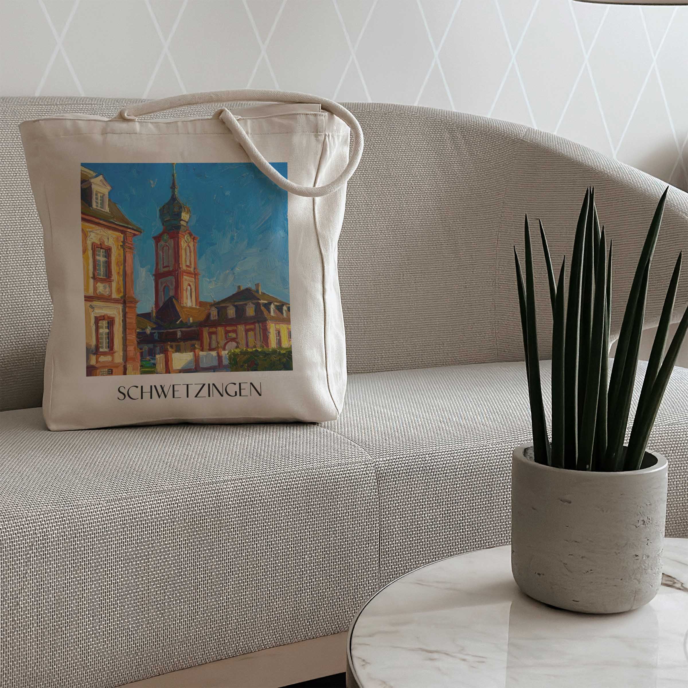 schwetzingen-kurpfalz-deutschland-einkaufstasche-oil-painting-oelgemaelde