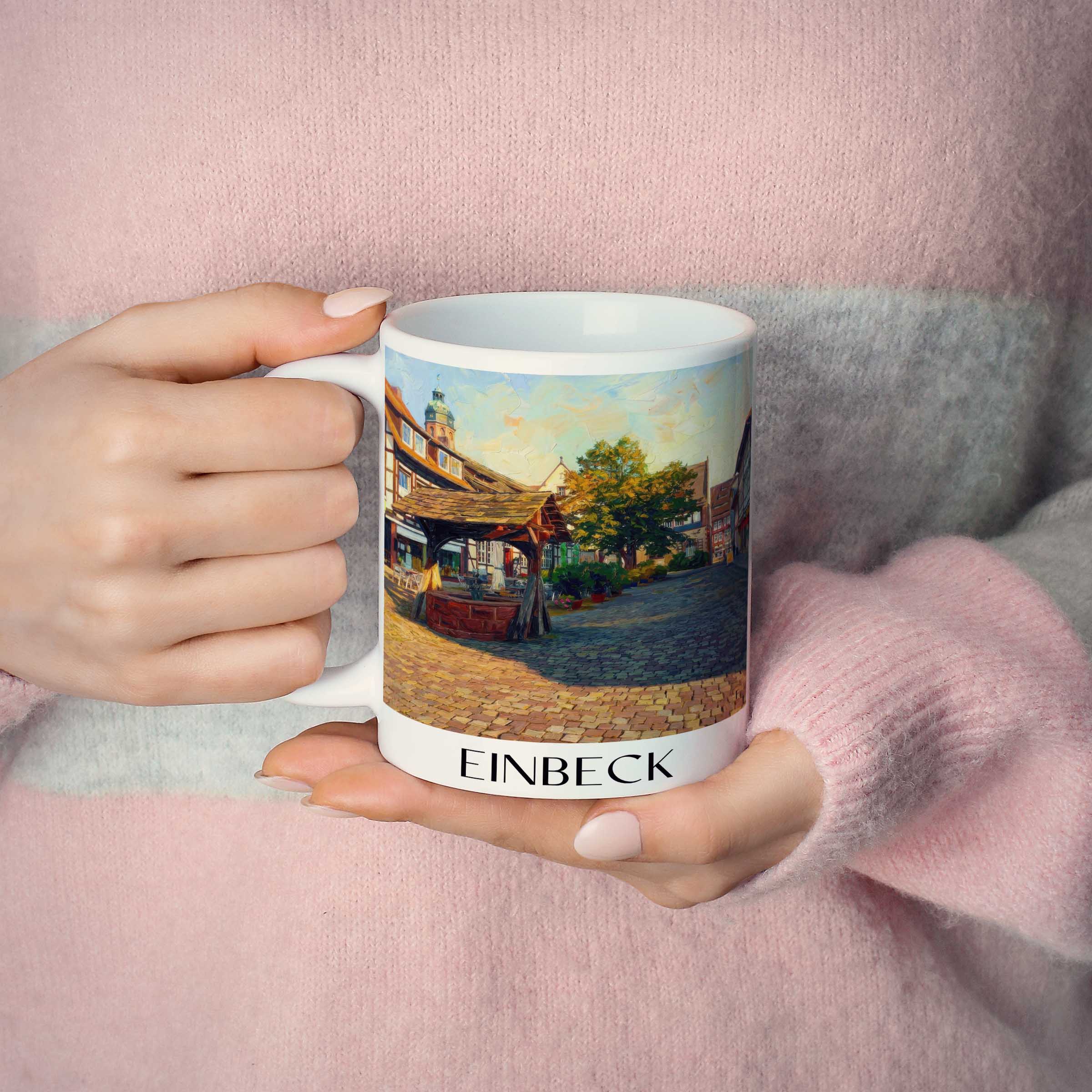 einbeck-niedersachsen-deutschland-kaffeebecher-oil-painting-oelgemaelde