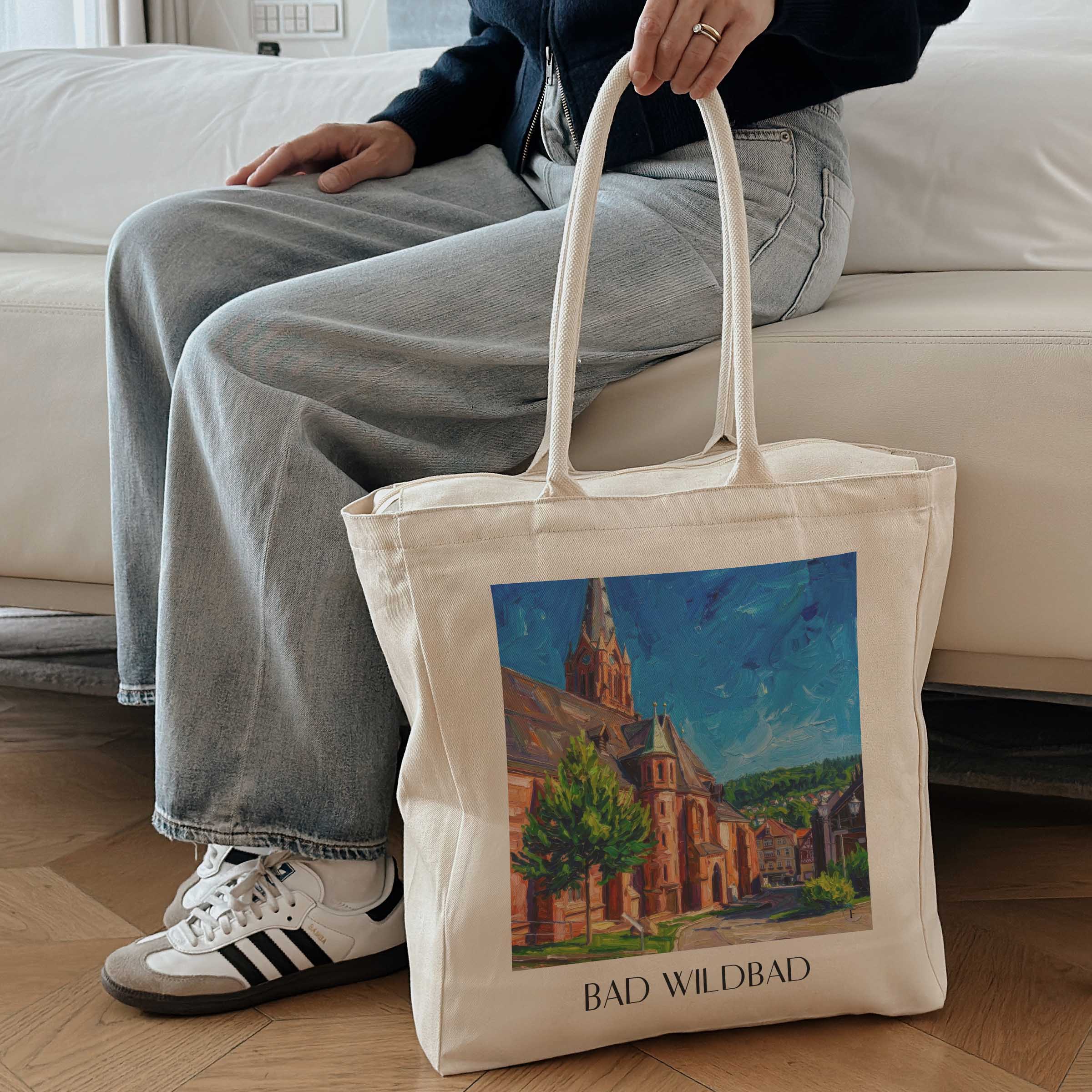 bad-wildbad-schwarzwald-deutschland-einkaufstasche-oil-painting-oelgemaelde