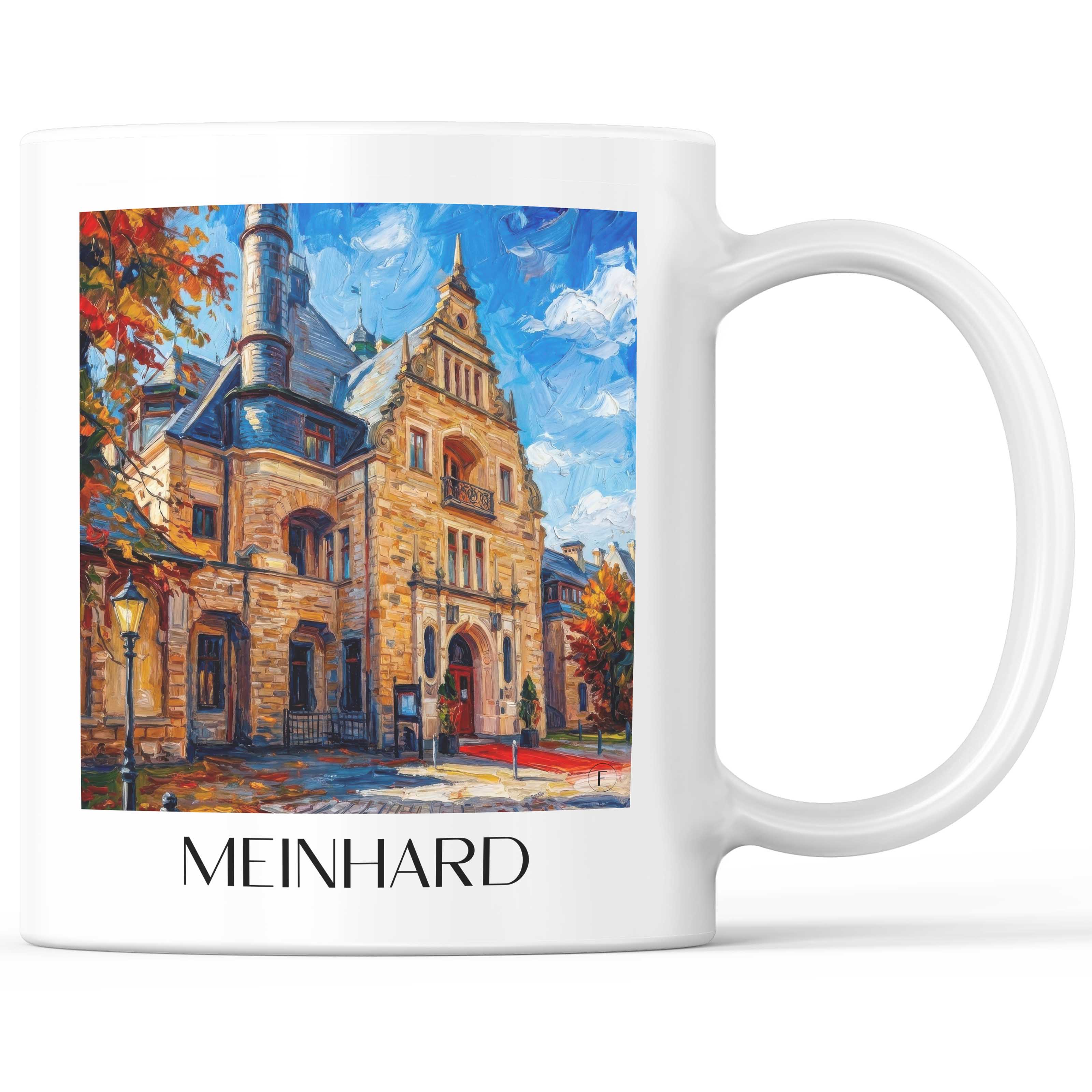 Meinhard Kaffeebecher - Hessen - Deutschland Becher - Kaffeetasse im Ölgemälde Stil