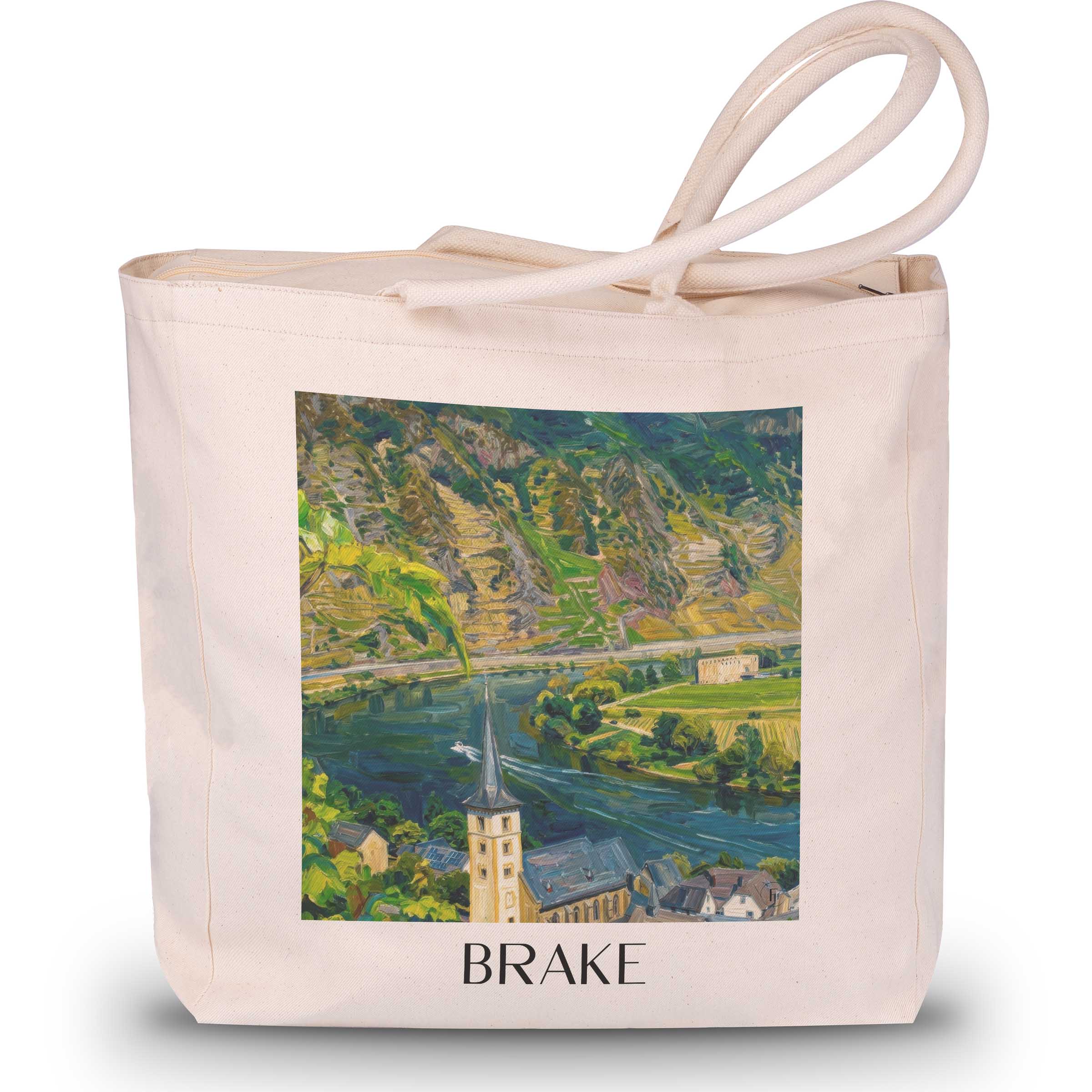 Bremm Shopping Tasche - Rheinland-Pfalz - Deutschland Tote Bag - Einkaufstasche im Ölgemälde Stil