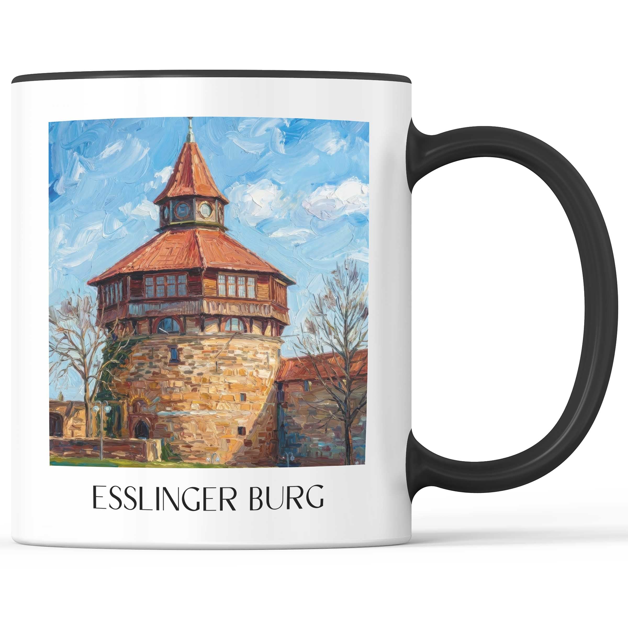 esslinger-burg-württemberg-deutschland-kaffeebecher-oil-painting-oelgemaelde