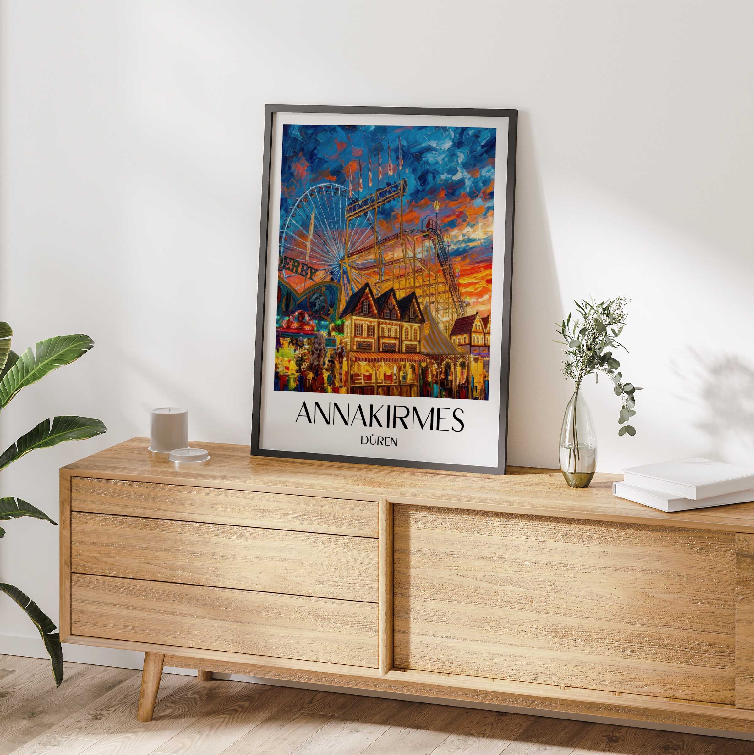 annakirmes-düren-deutschland-poster-oil-painting-oelgemaelde