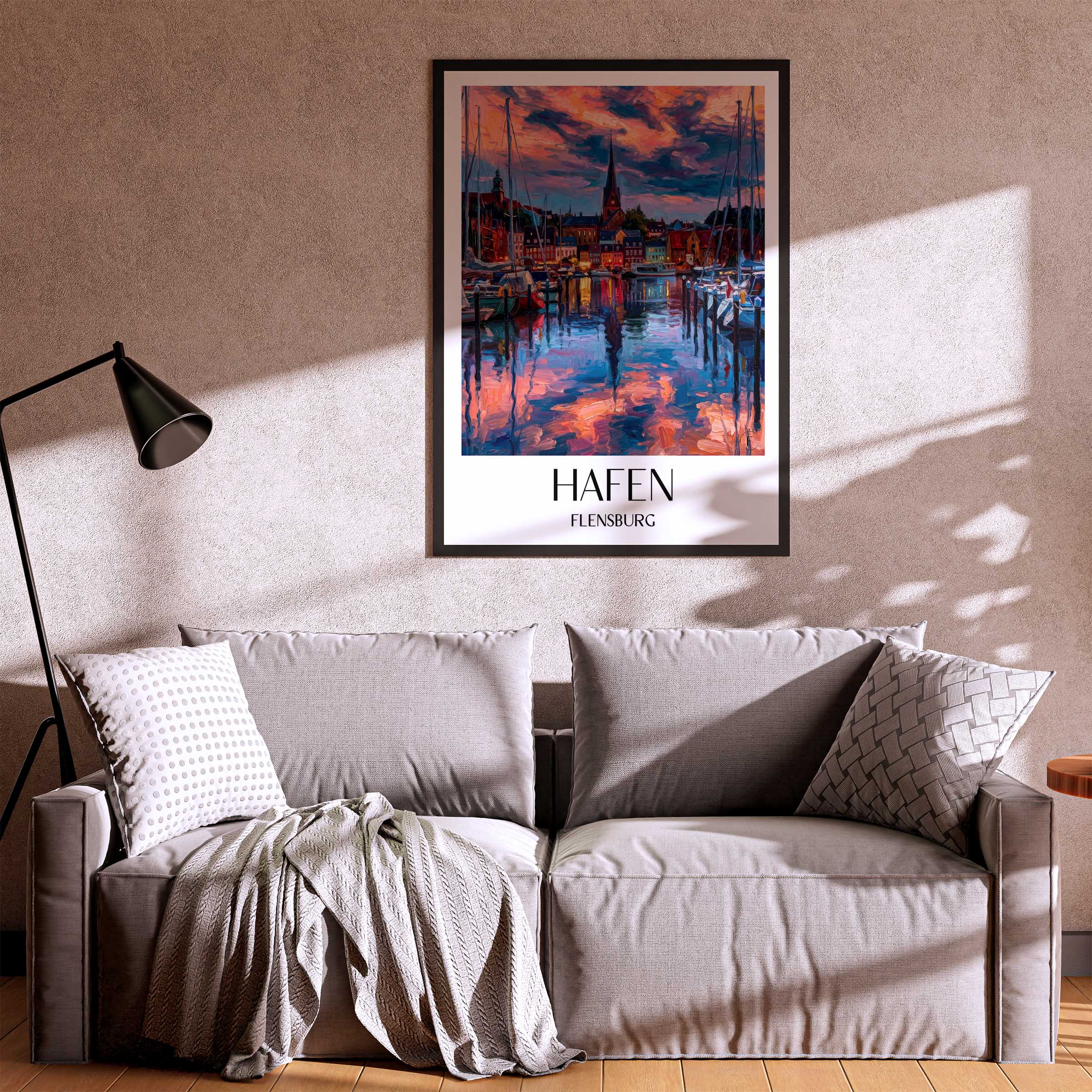 hafen-flensburg-deutschland-poster-oil-painting-oelgemaelde