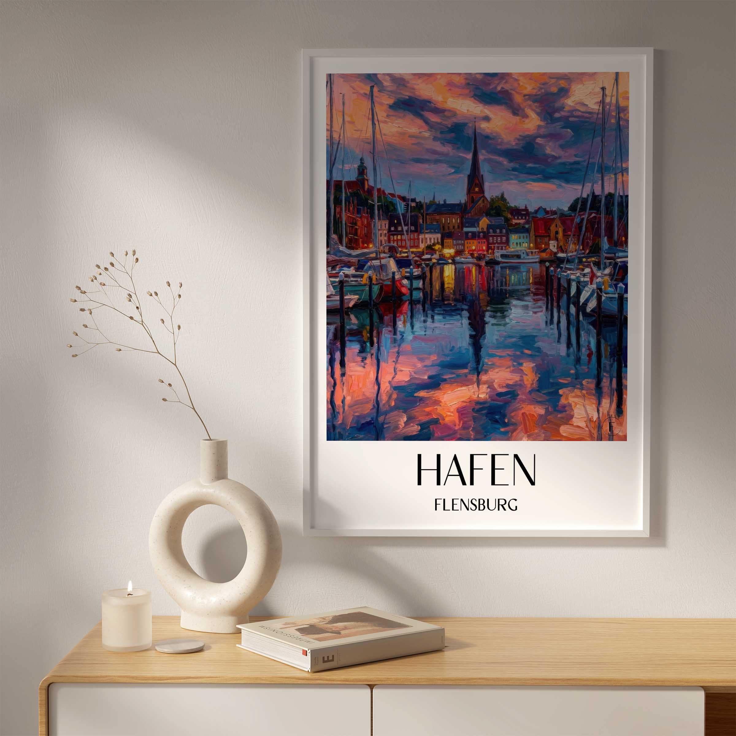 hafen-flensburg-deutschland-poster-oil-painting-oelgemaelde