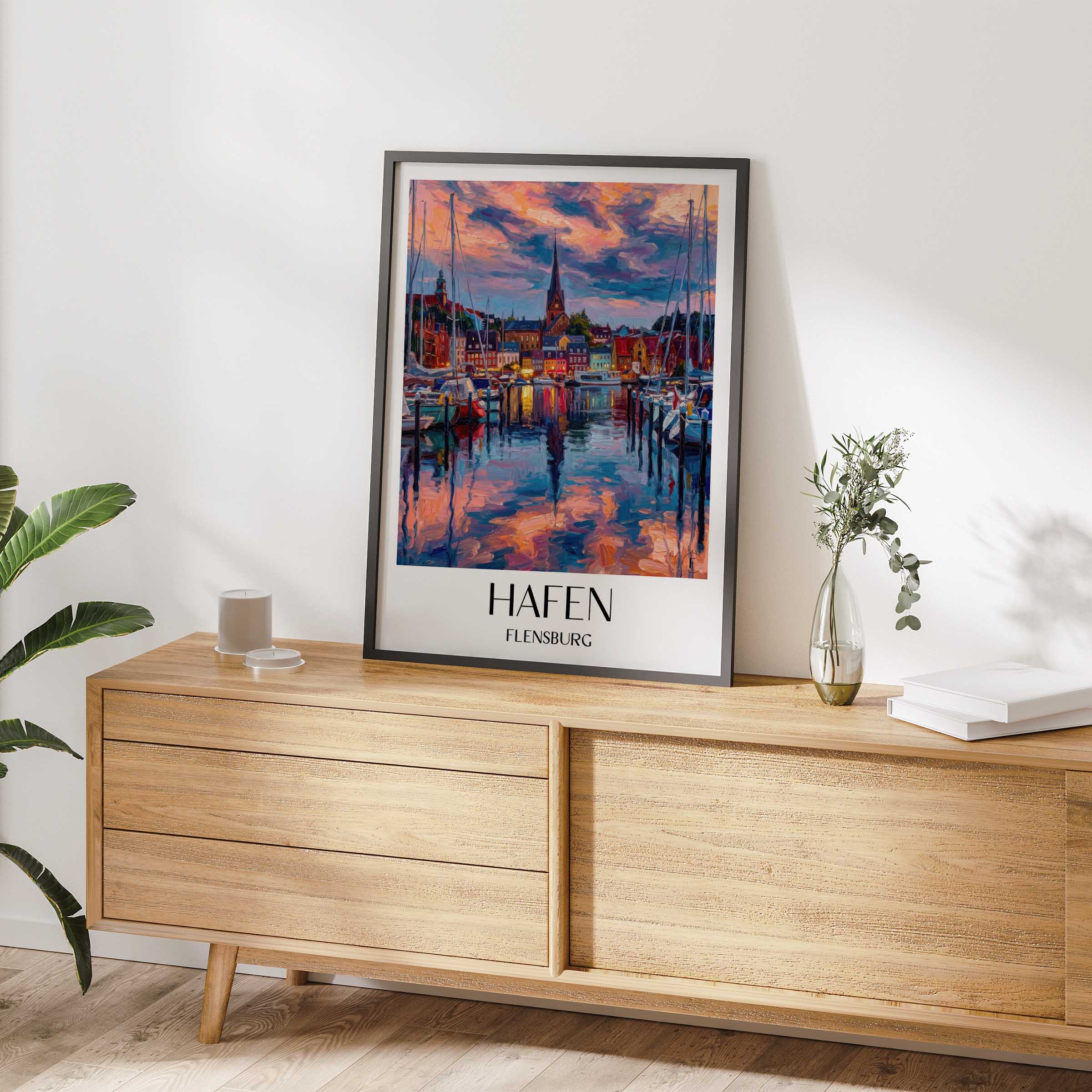 hafen-flensburg-deutschland-poster-oil-painting-oelgemaelde