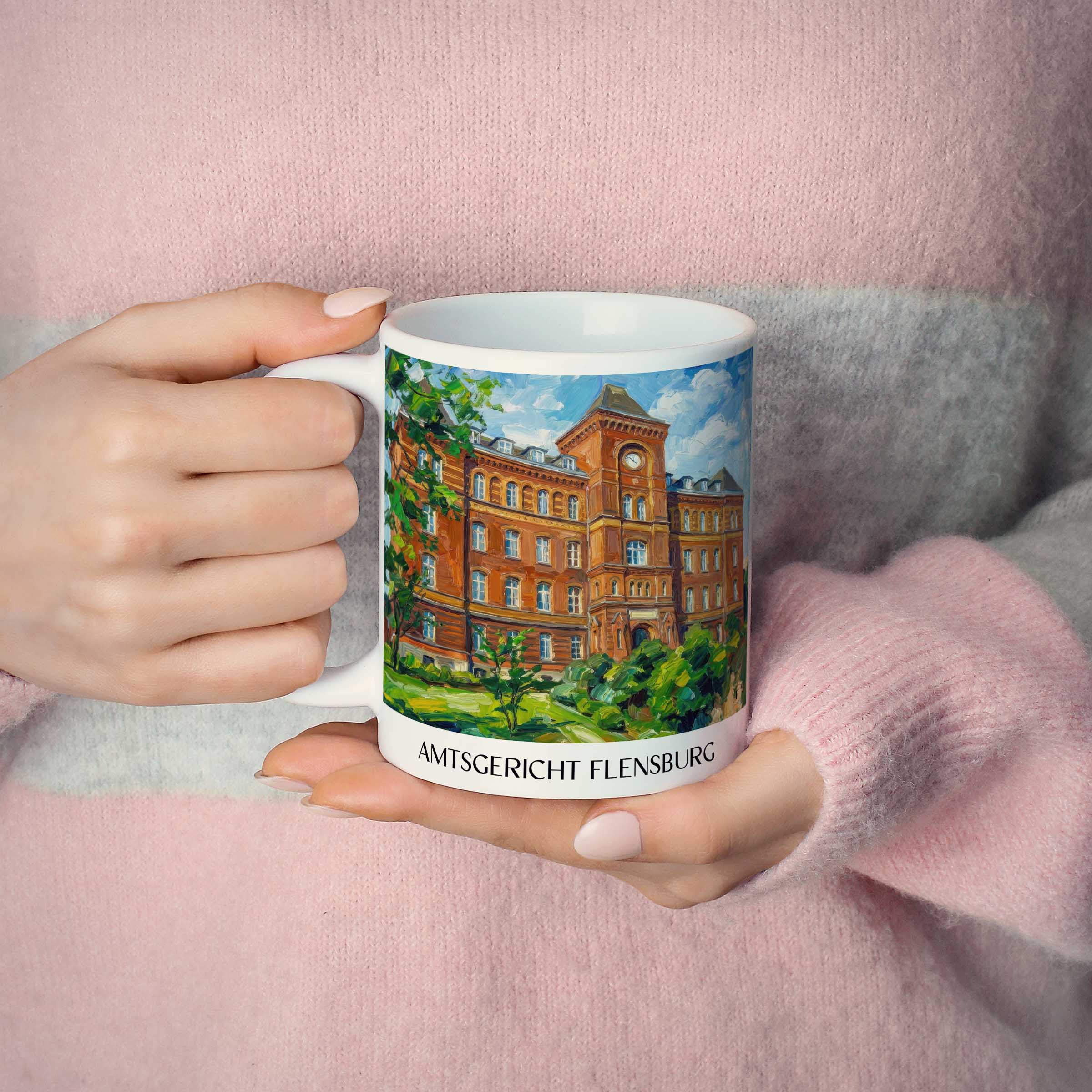 amtsgericht-flensburg-deutschland-kaffeebecher-oil-painting-oelgemaelde