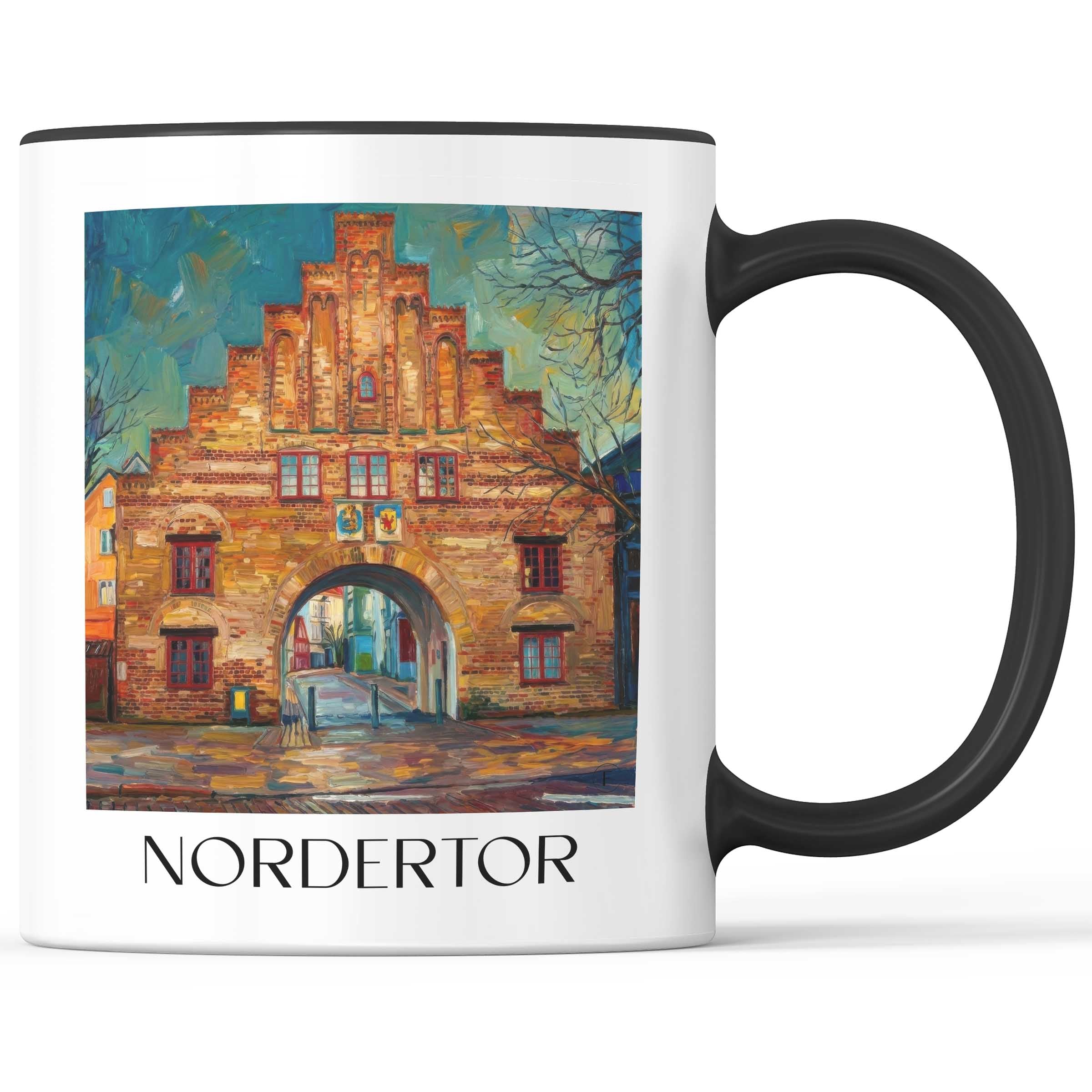 nordertor-flensburg-deutschland-kaffeebecher-oil-painting-oelgemaelde