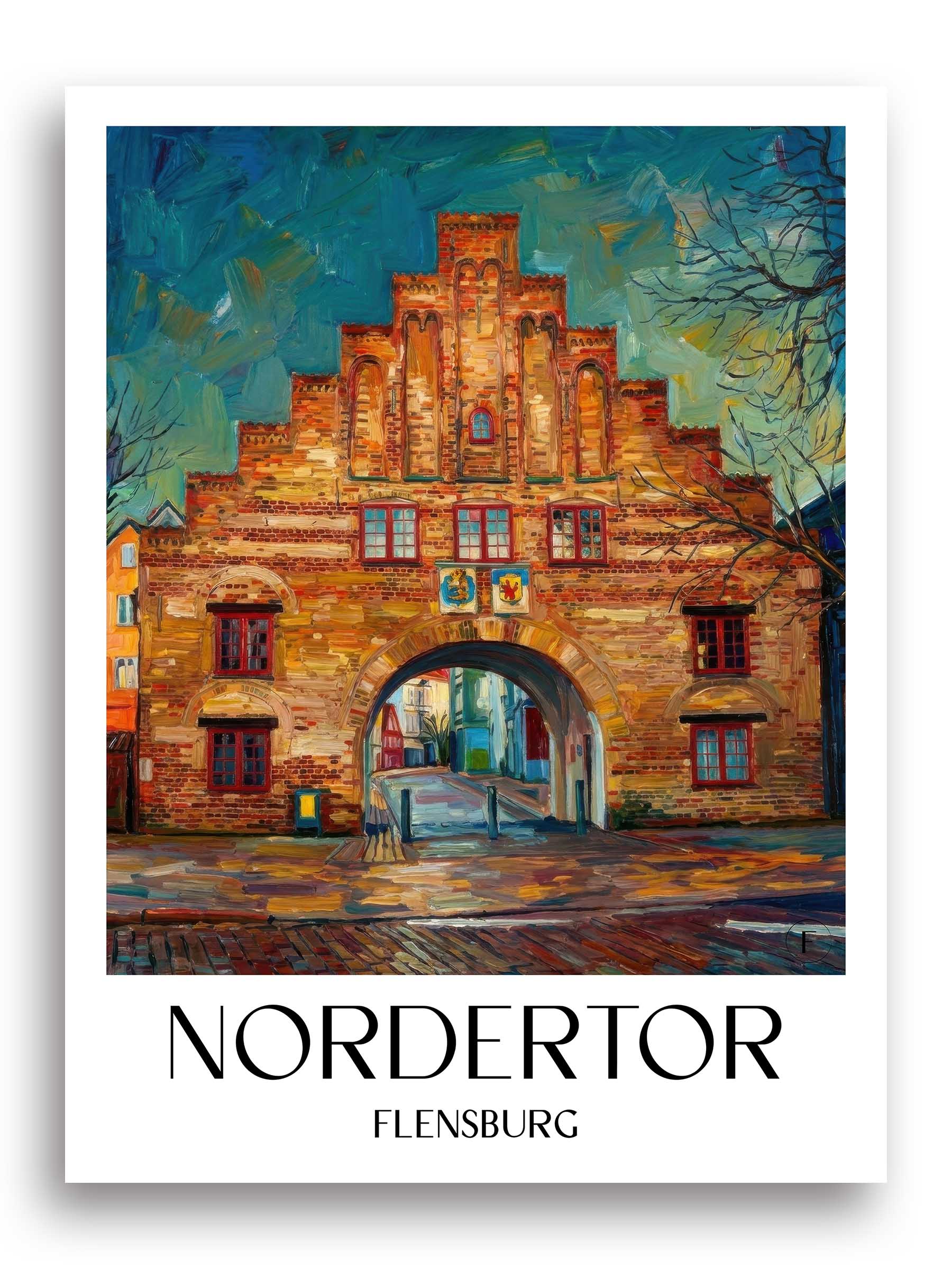 nordertor-flensburg-deutschland-poster-oil-painting-oelgemaelde