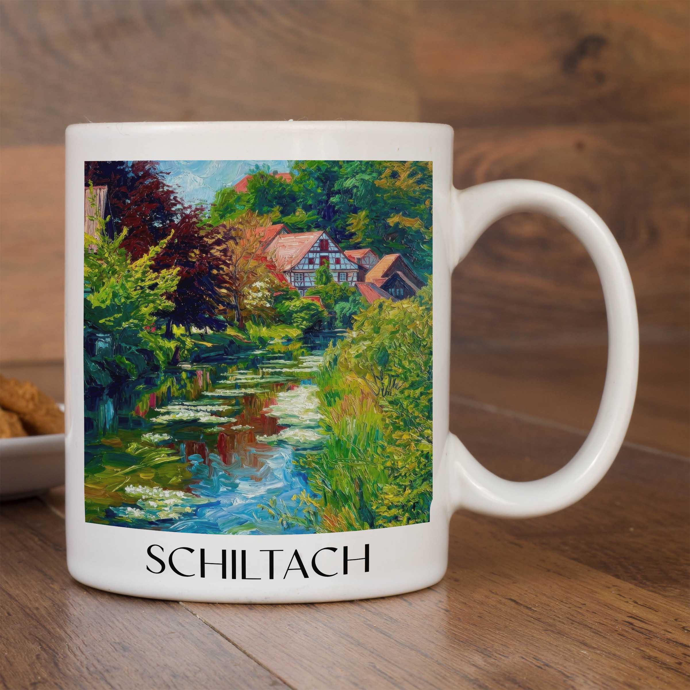 schiltach-schwarzwald-deutschland-kaffeebecher-oil-painting-oelgemaelde