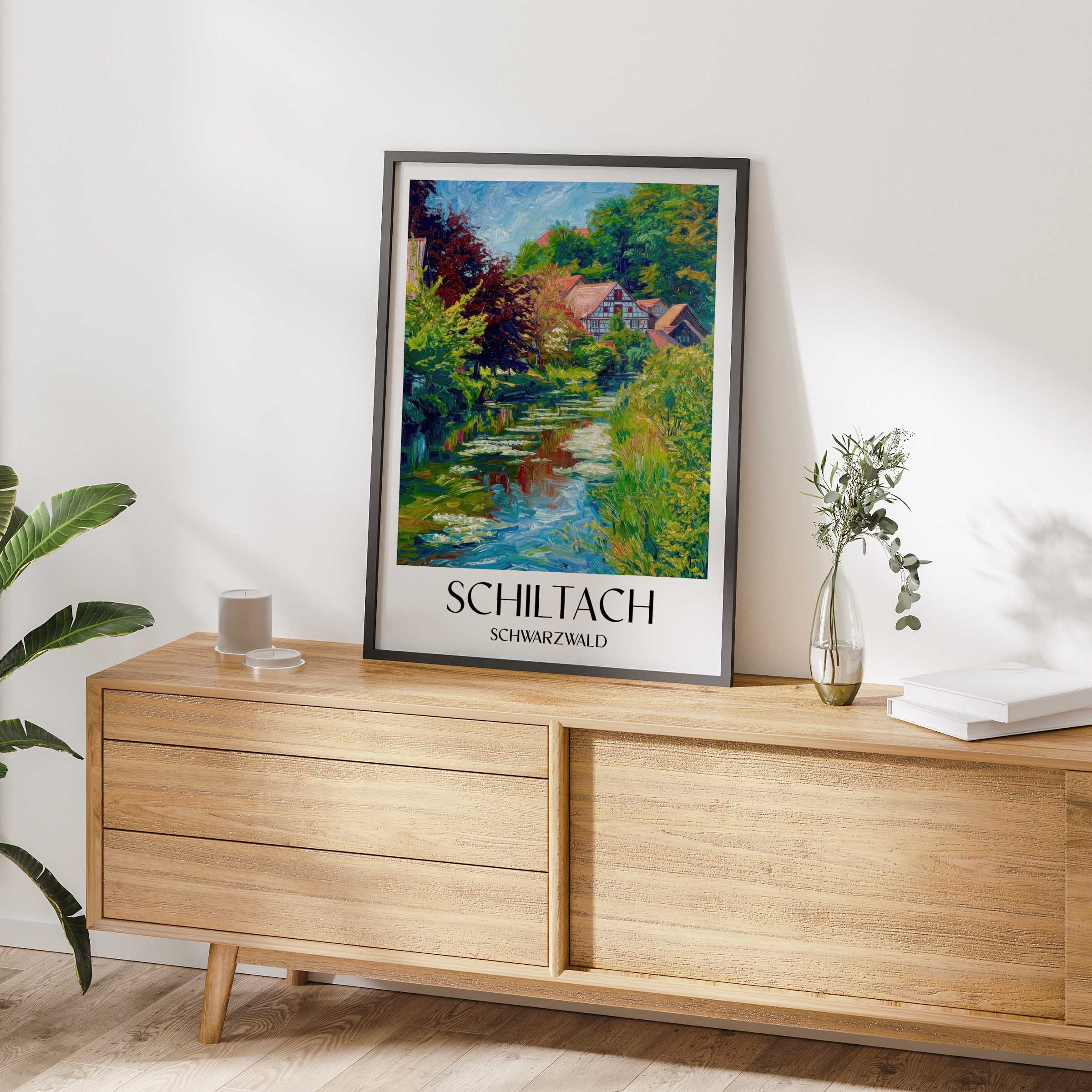 schiltach-schwarzwald-deutschland-poster-oil-painting-oelgemaelde