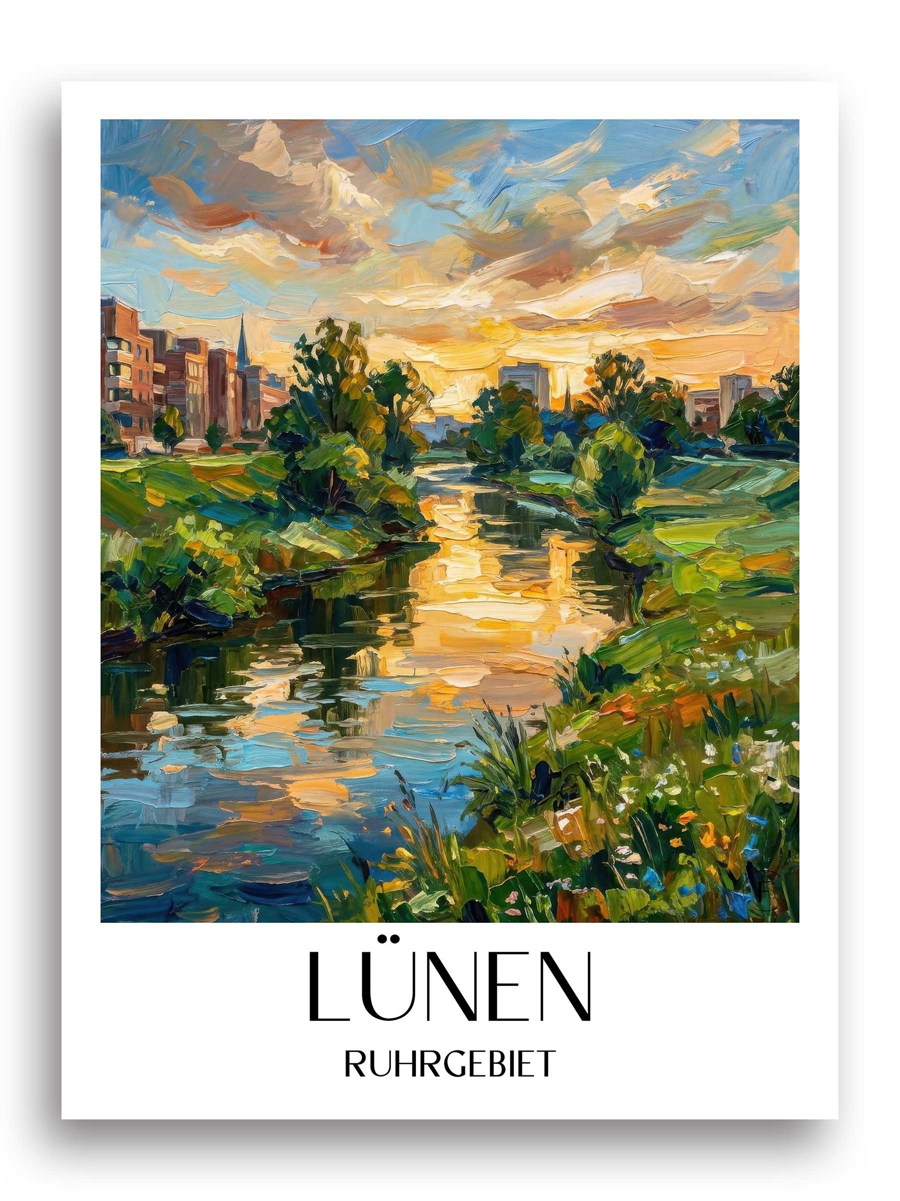 lünen-ruhrgebiet-deutschland-poster-oil-painting-oelgemaelde