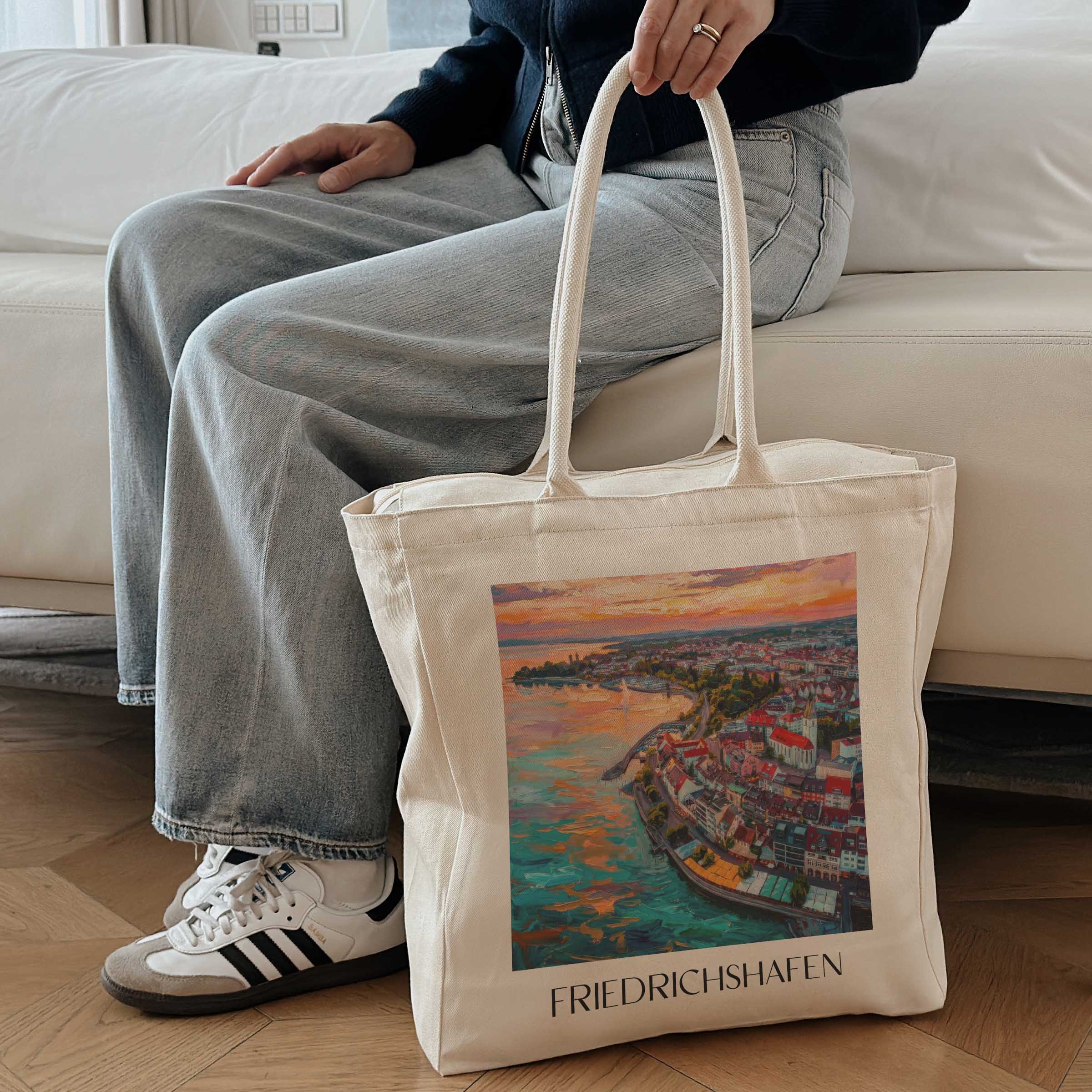 friedrichshafen-bodensee-deutschland-einkaufstasche-oil-painting-oelgemaelde
