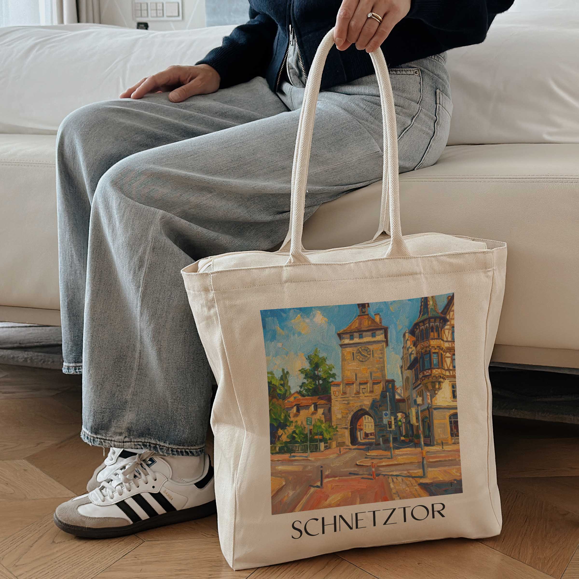 schnetztor-konstanz-deutschland-einkaufstasche-oil-painting-oelgemaelde