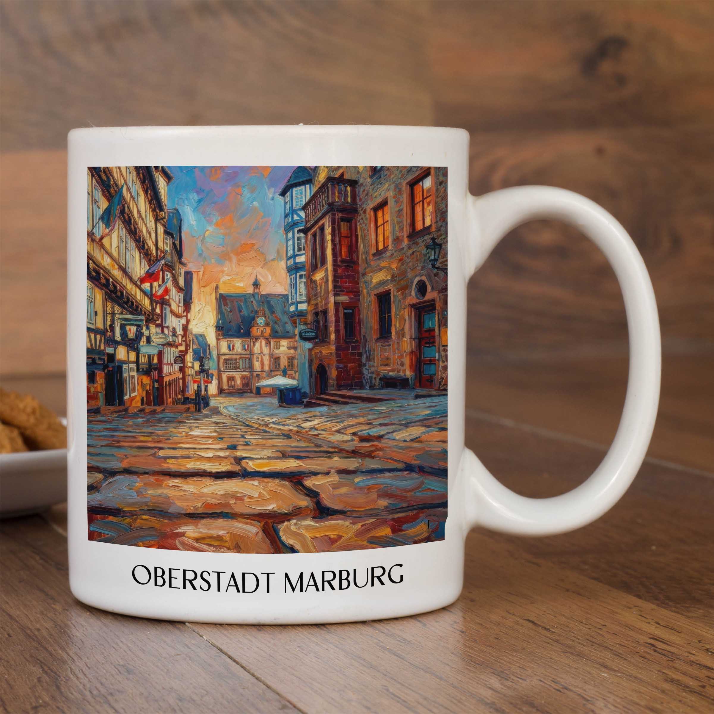 oberstadt-marburg-deutschland-kaffeebecher-oil-painting-oelgemaelde