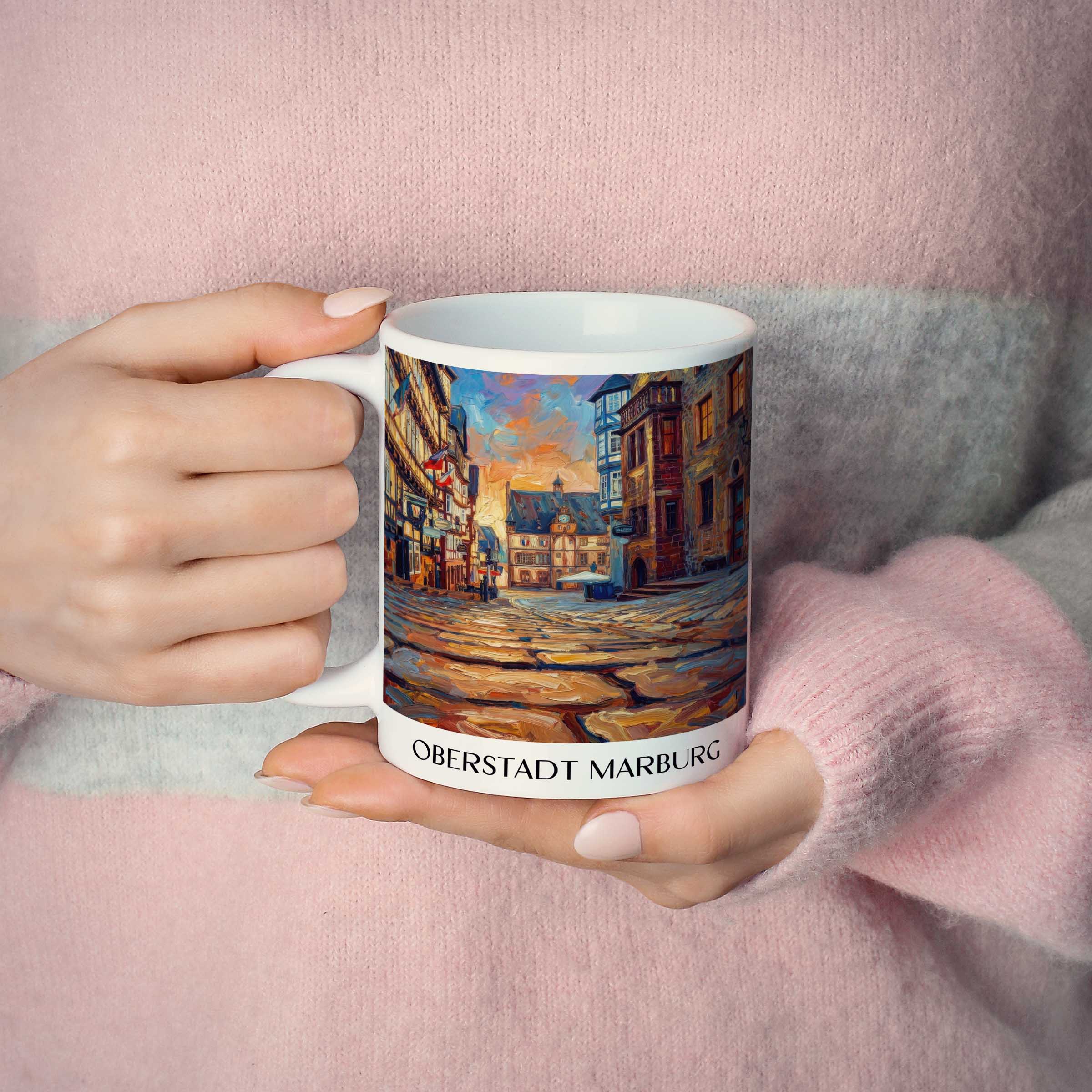 oberstadt-marburg-deutschland-kaffeebecher-oil-painting-oelgemaelde