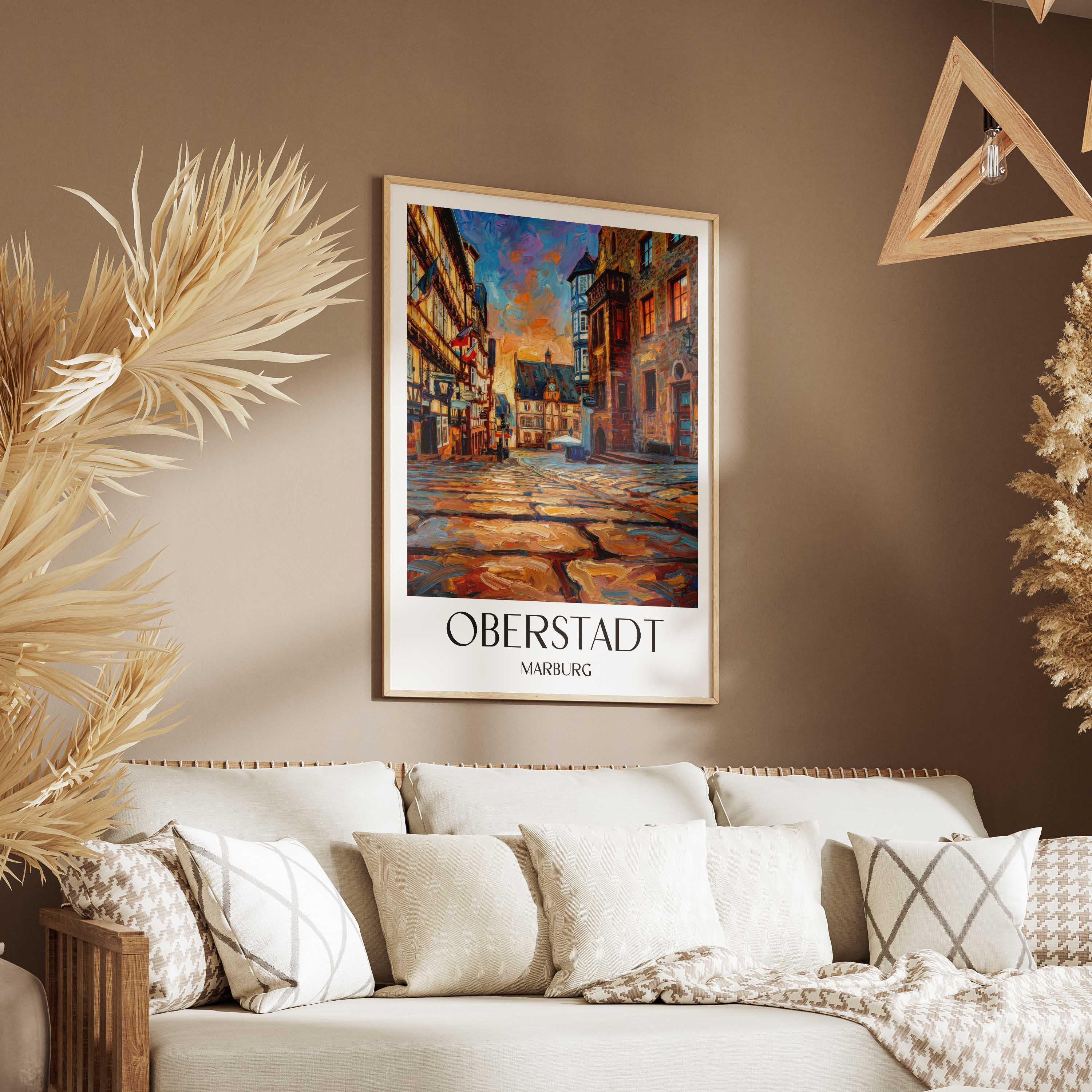 oberstadt-marburg-deutschland-poster-oil-painting-oelgemaelde