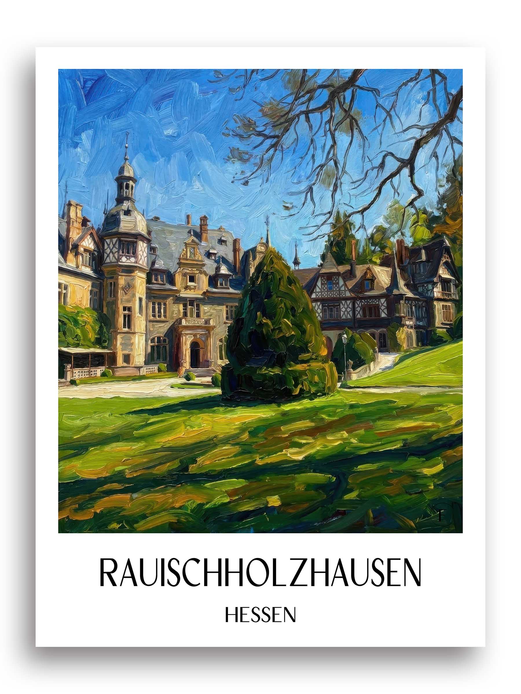 rauischholzhausen-hessen-deutschland-poster-oil-painting-oelgemaelde